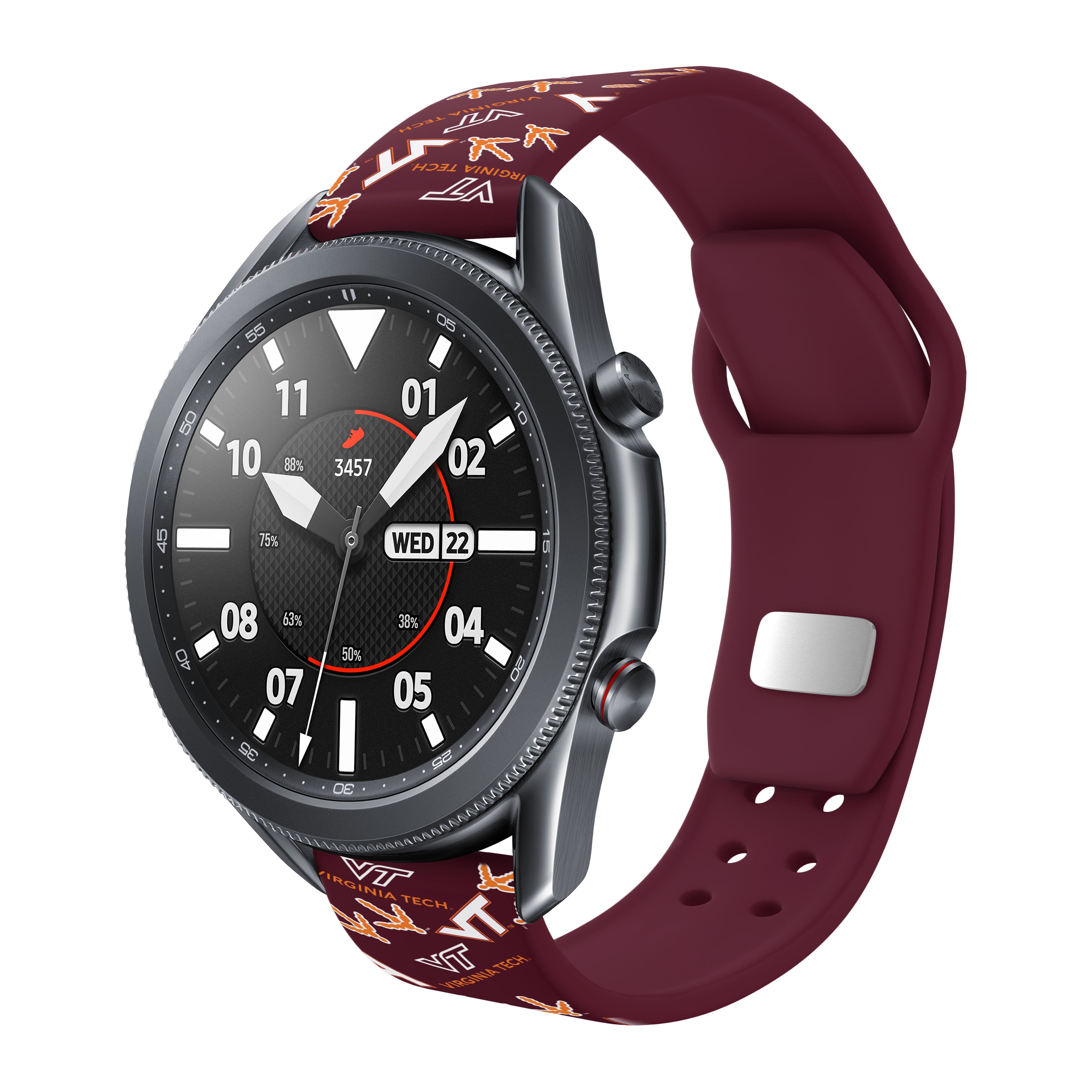 Virginia Tech Hokies HD Watchband for Samsung, Garmin, Fossil, and More for Samsung, Garmin, Fossil, and More 12