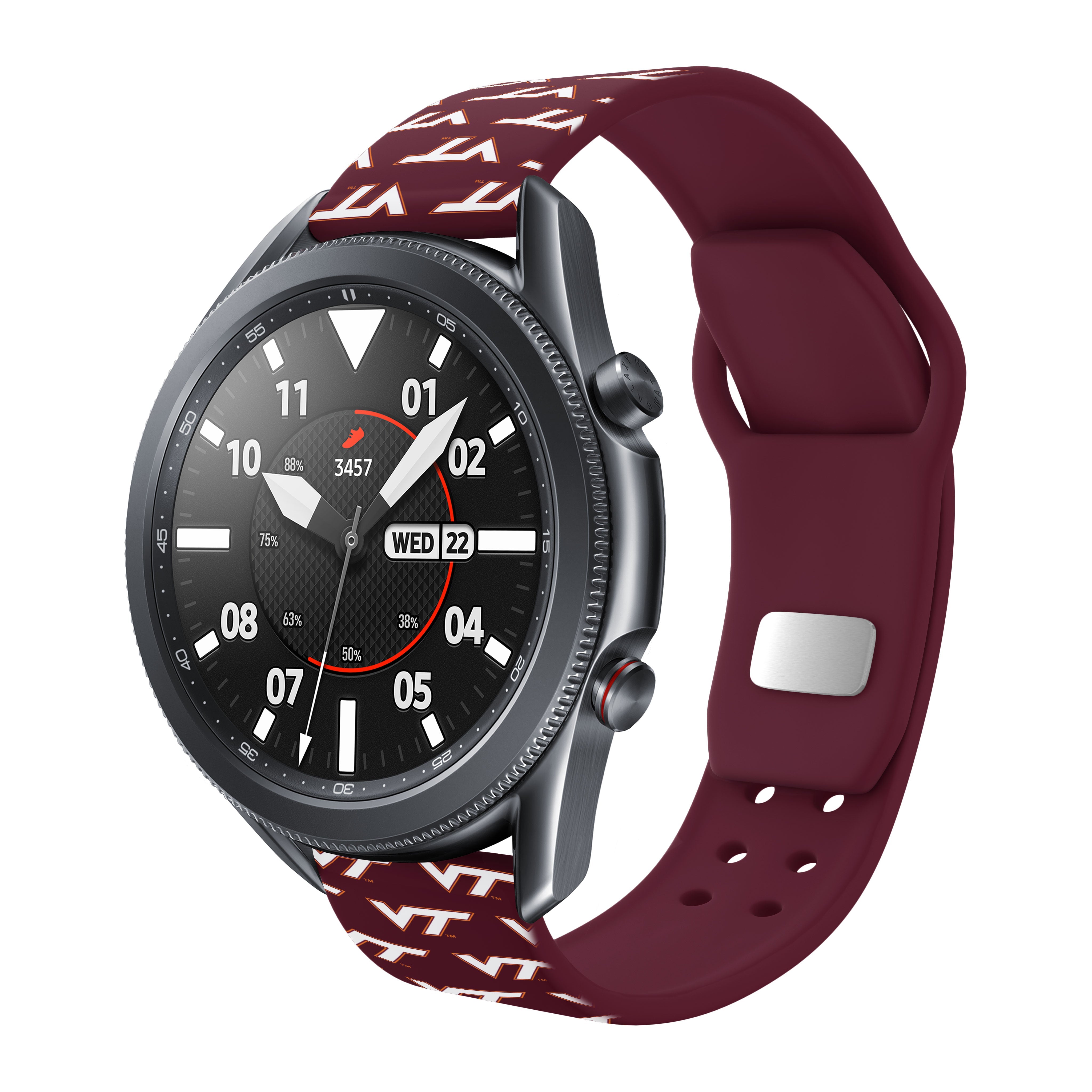 Virginia Tech Hokies HD Watchband for Samsung, Garmin, Fossil, and More for Samsung, Garmin, Fossil, and More 8