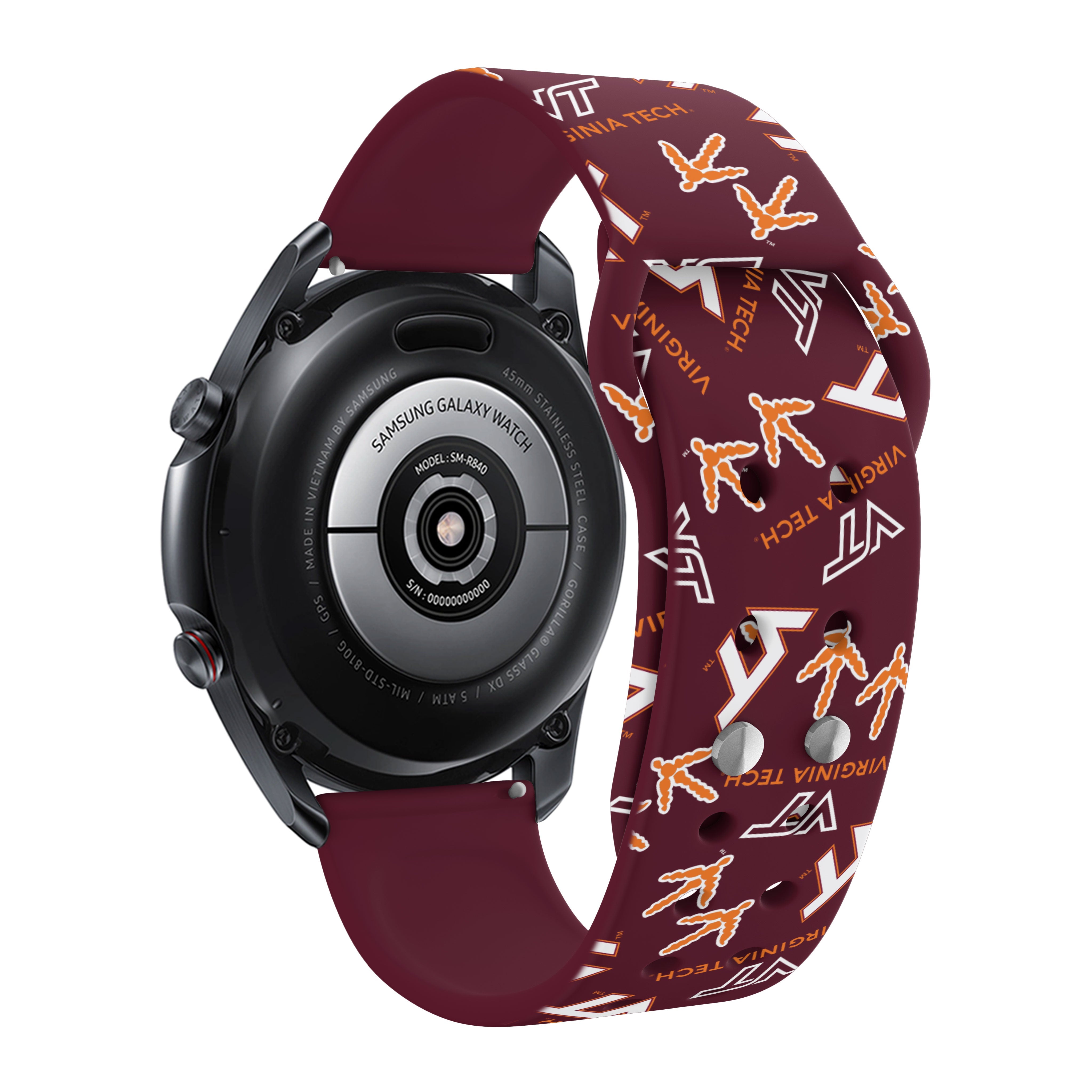 Virginia Tech Hokies HD Watchband for Samsung, Garmin, Fossil, and More for Samsung, Garmin, Fossil, and More 13