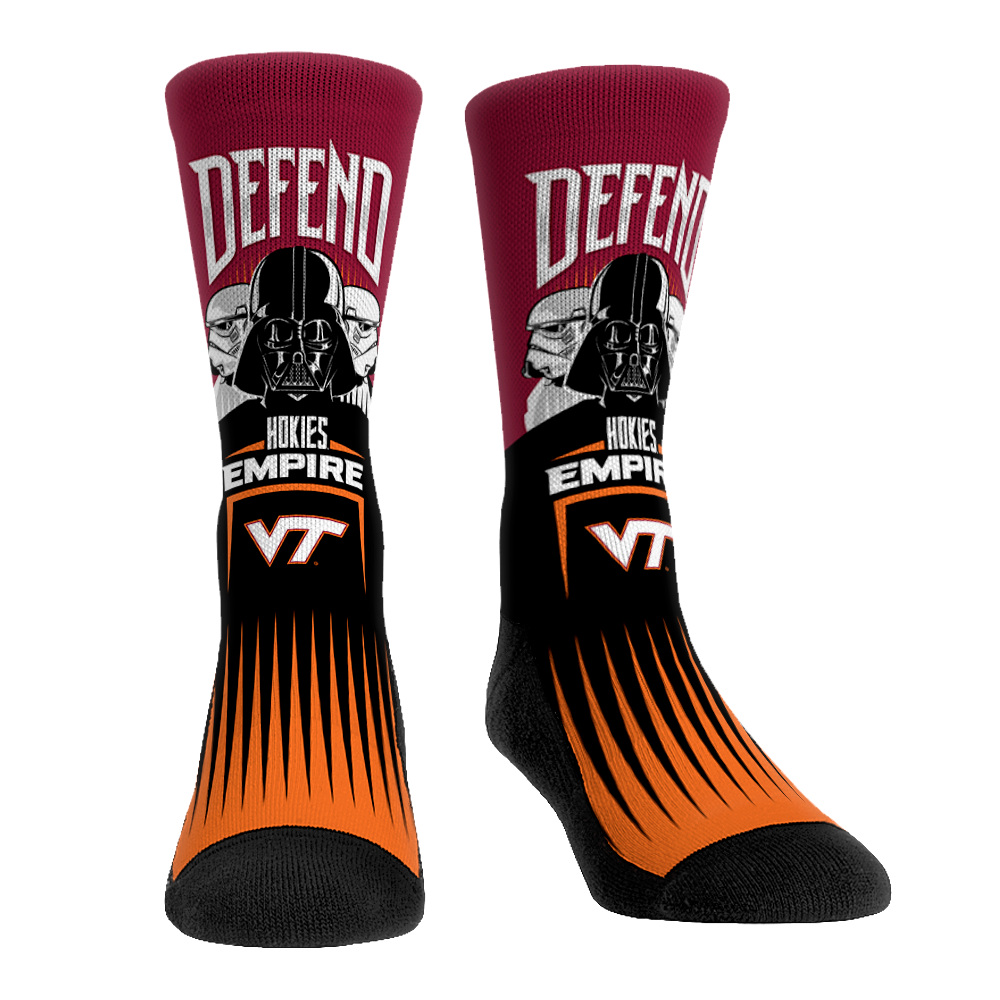 Virginia Tech Hokies - Star Wars  - Defend The Empire | Rock 'Em Socks 1