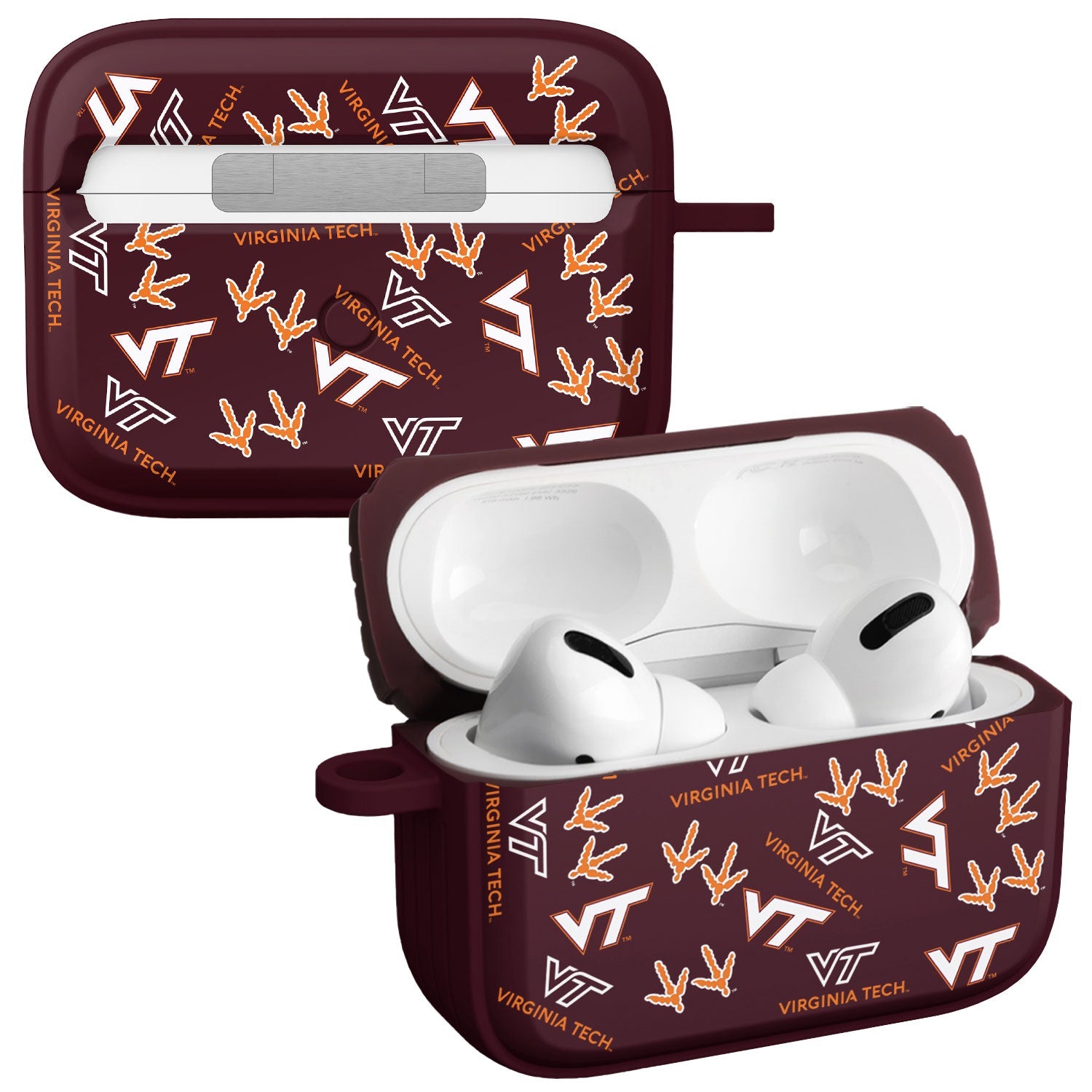Virginia Tech Hokies HDX AirPods Pro 1 & 2 Case Cover | Affinity Bands 6
