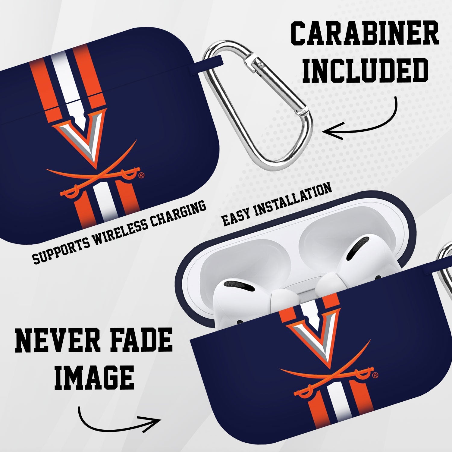 Virginia Cavaliers HD AirPods Pro 1 & 2 Case Cover | Affinity Bands