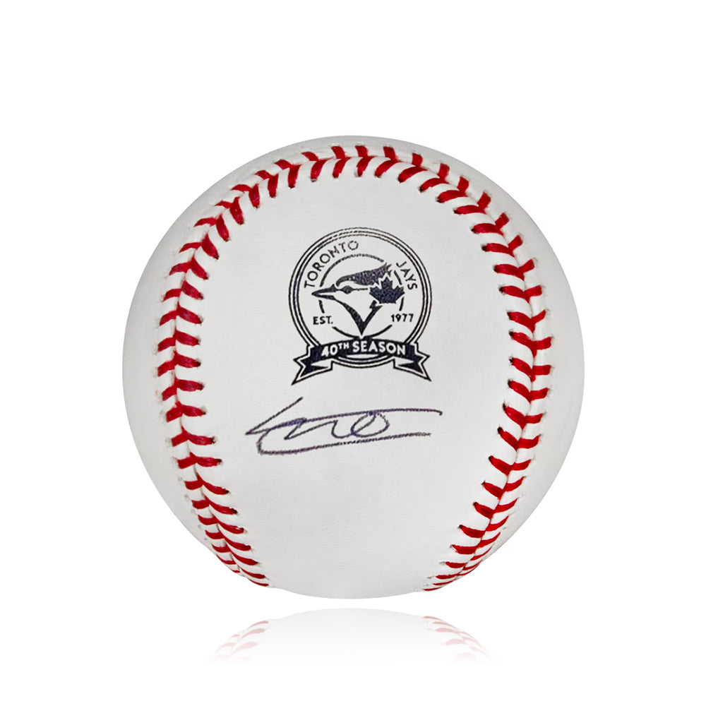 Vladimir Guerrero, Jr. Toronto Blue Jays Autographed 40th Anniversary Official Major League Baseball 1