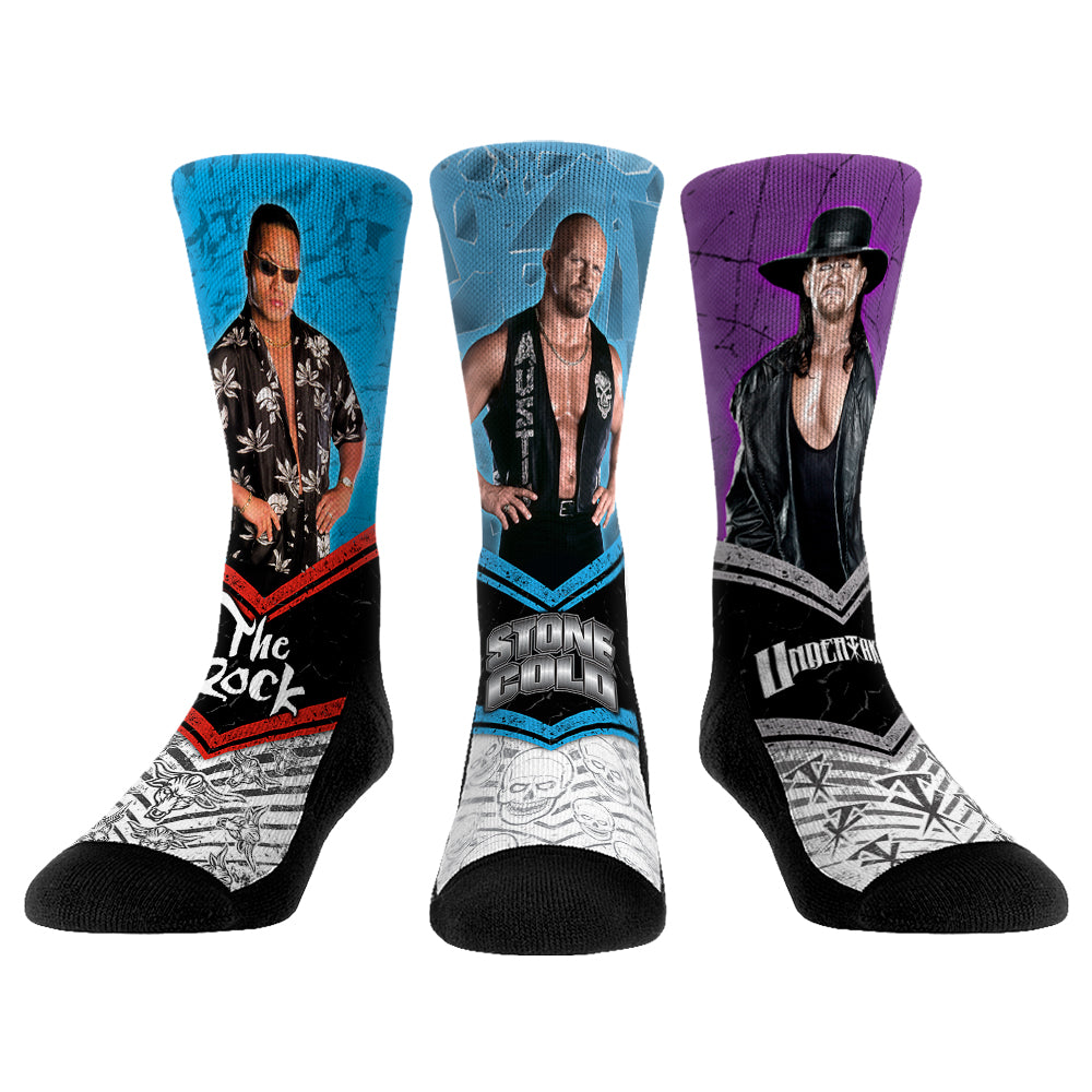 Attitude Era Walkout Bundle 3-Pack | Rock 'Em Socks