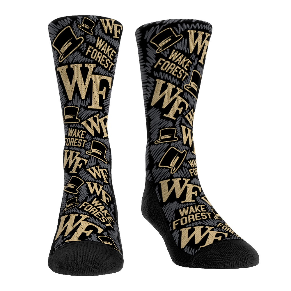 Wake Forest Demon Deacons - Logo Sketch | Rock 'Em Socks