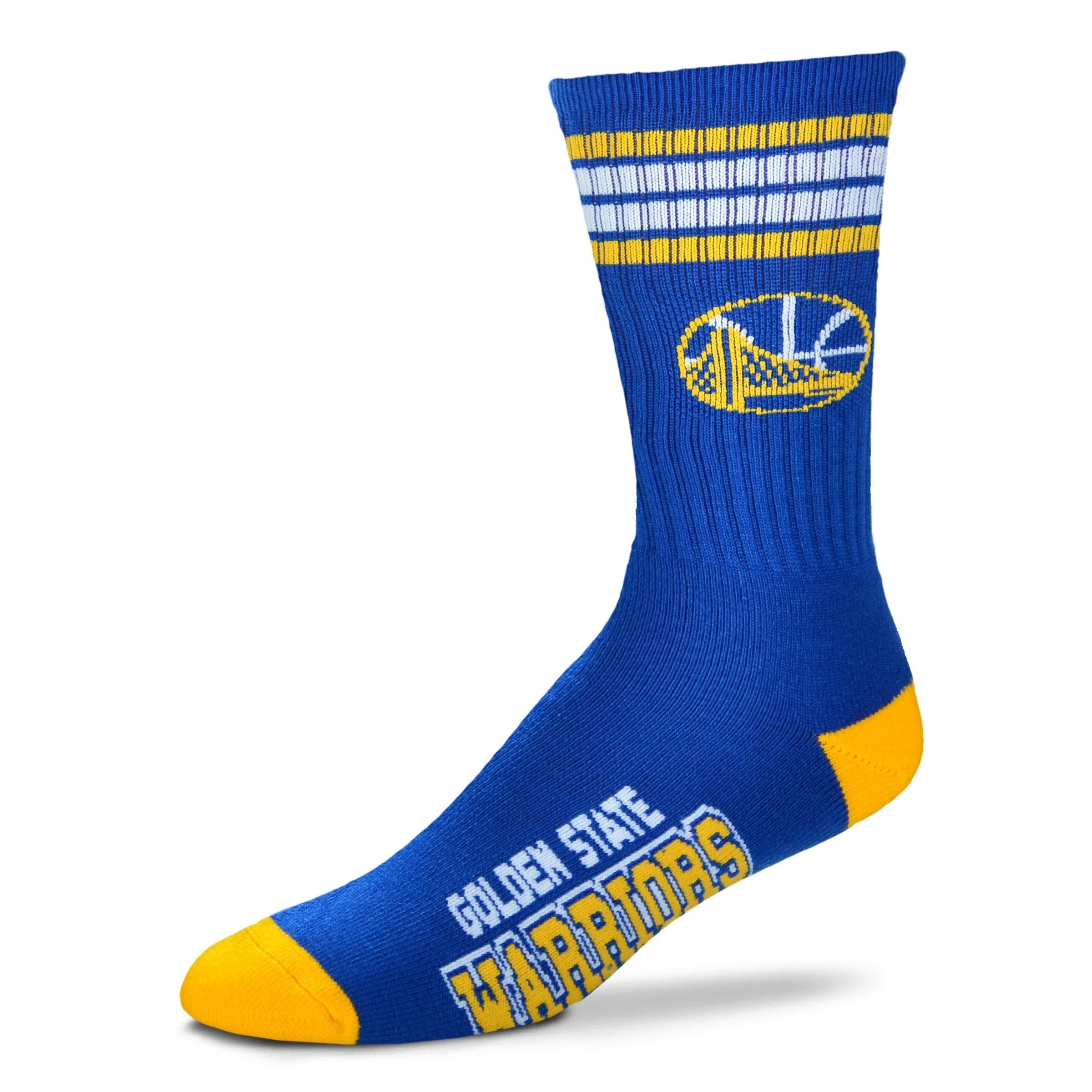Golden State Warriors Men's 4 Stripe Deuce Socks 1