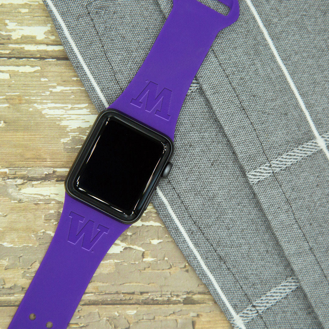 Washington Huskies Engraved Apple Watch Band 4