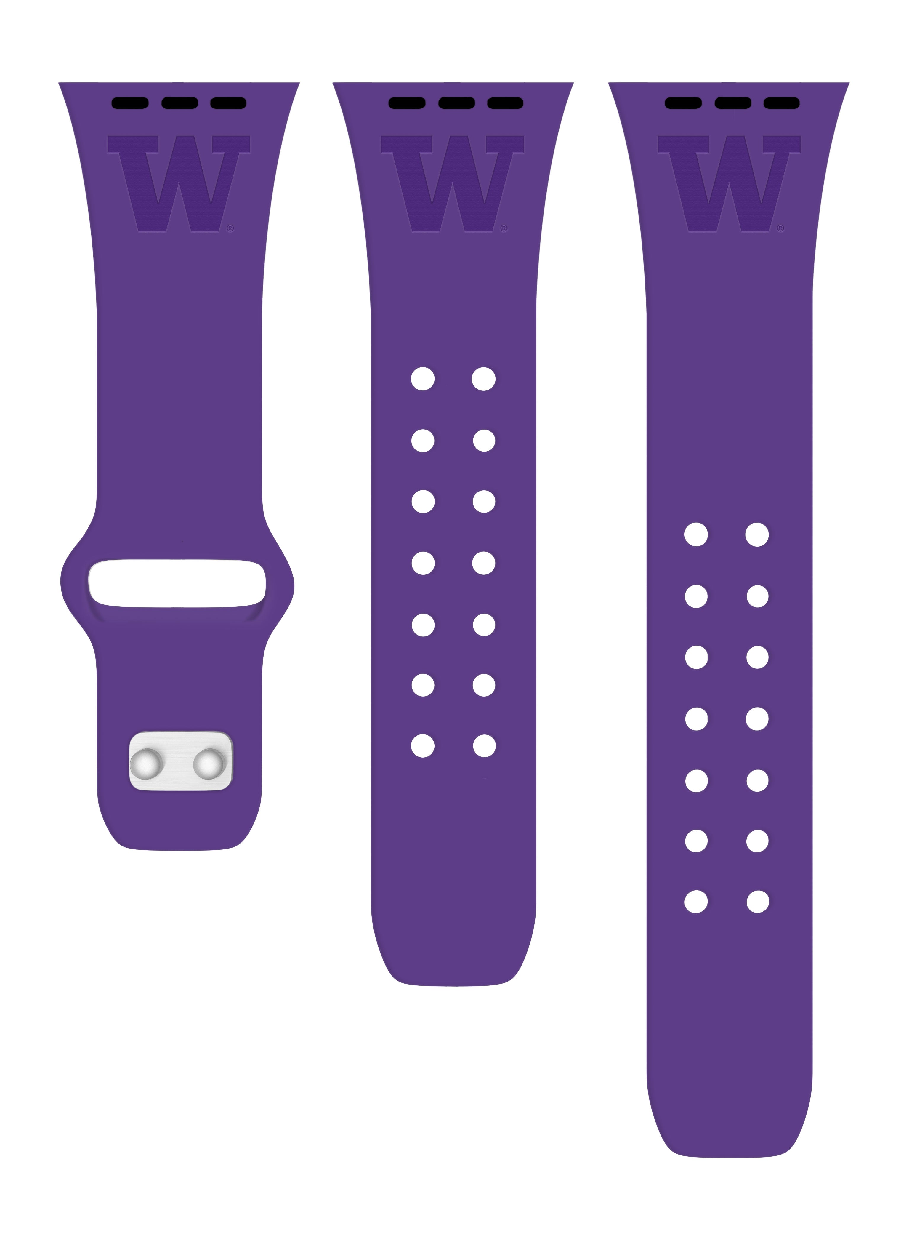 Washington Huskies Engraved Apple Watch Band 3