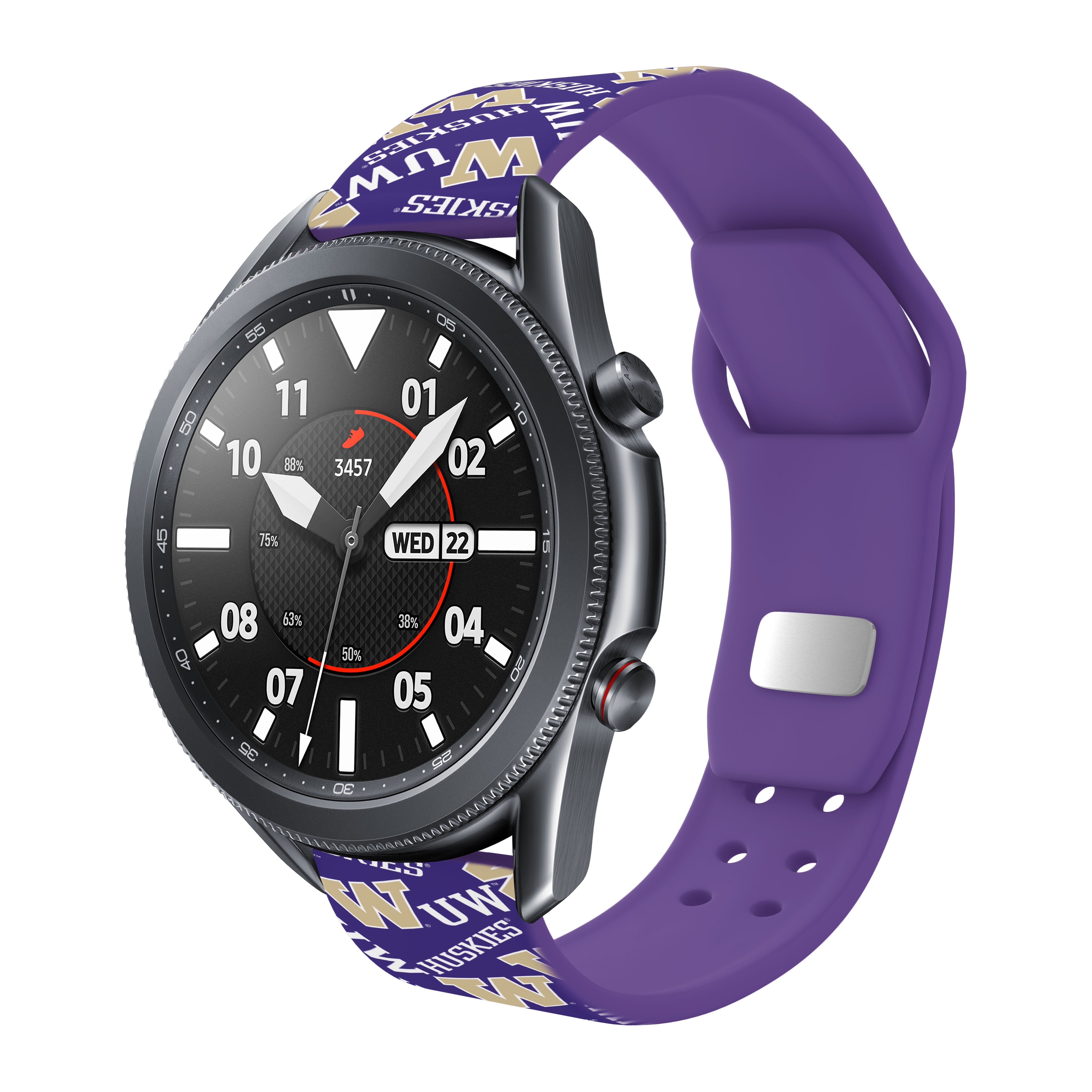 Washington Huskies HD Watchband for Samsung, Garmin, Fossil, and More for Samsung, Garmin, Fossil, and More 12