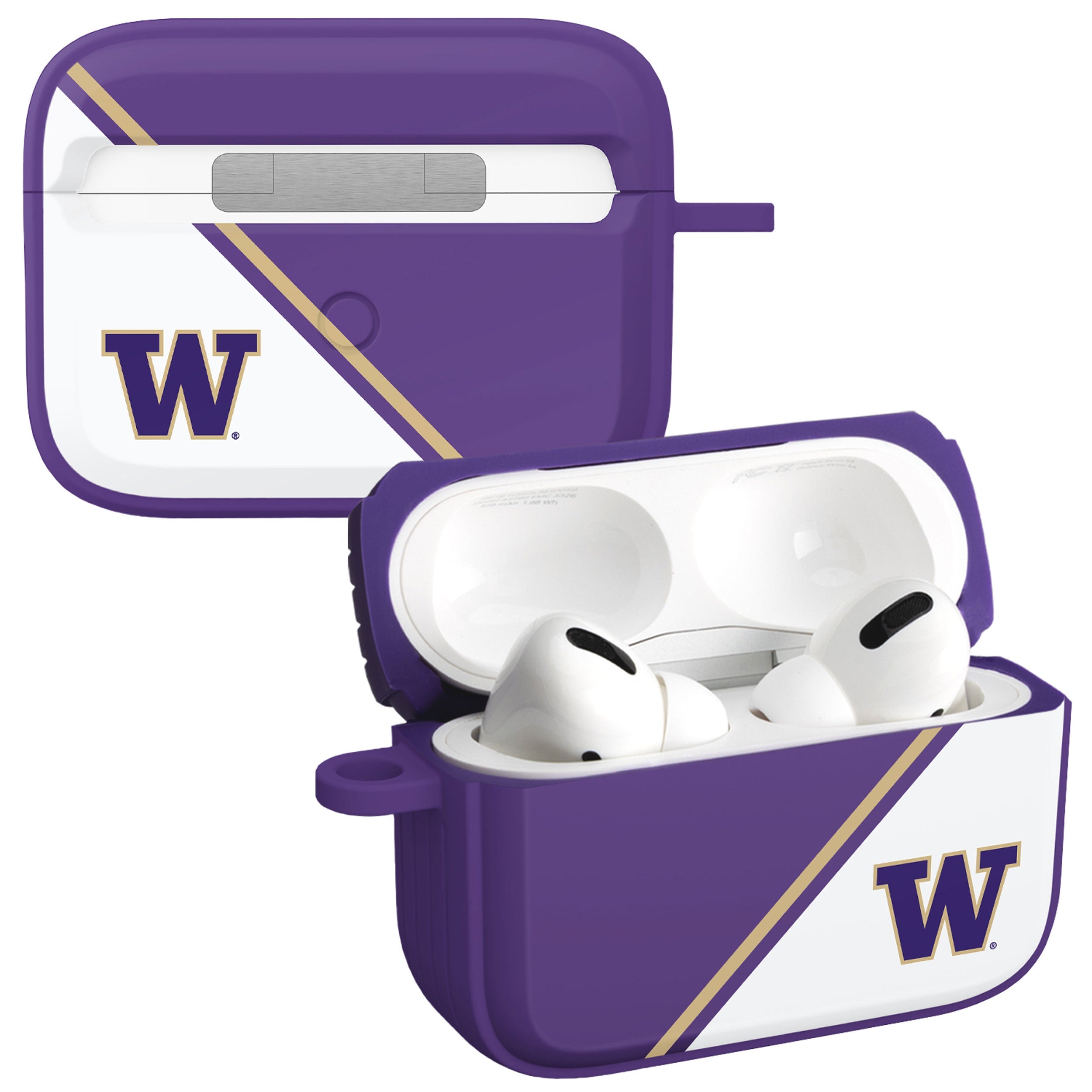 Washington Huskies HDX Champion Series Apple AirPods Pro 1 & 2 Case Cover 1