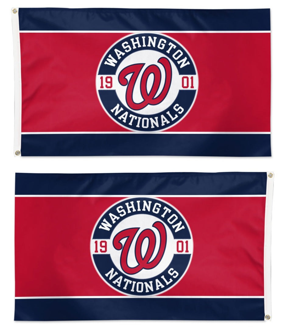 Washington Nationals Embroidered Flag 2 Sided 3x5