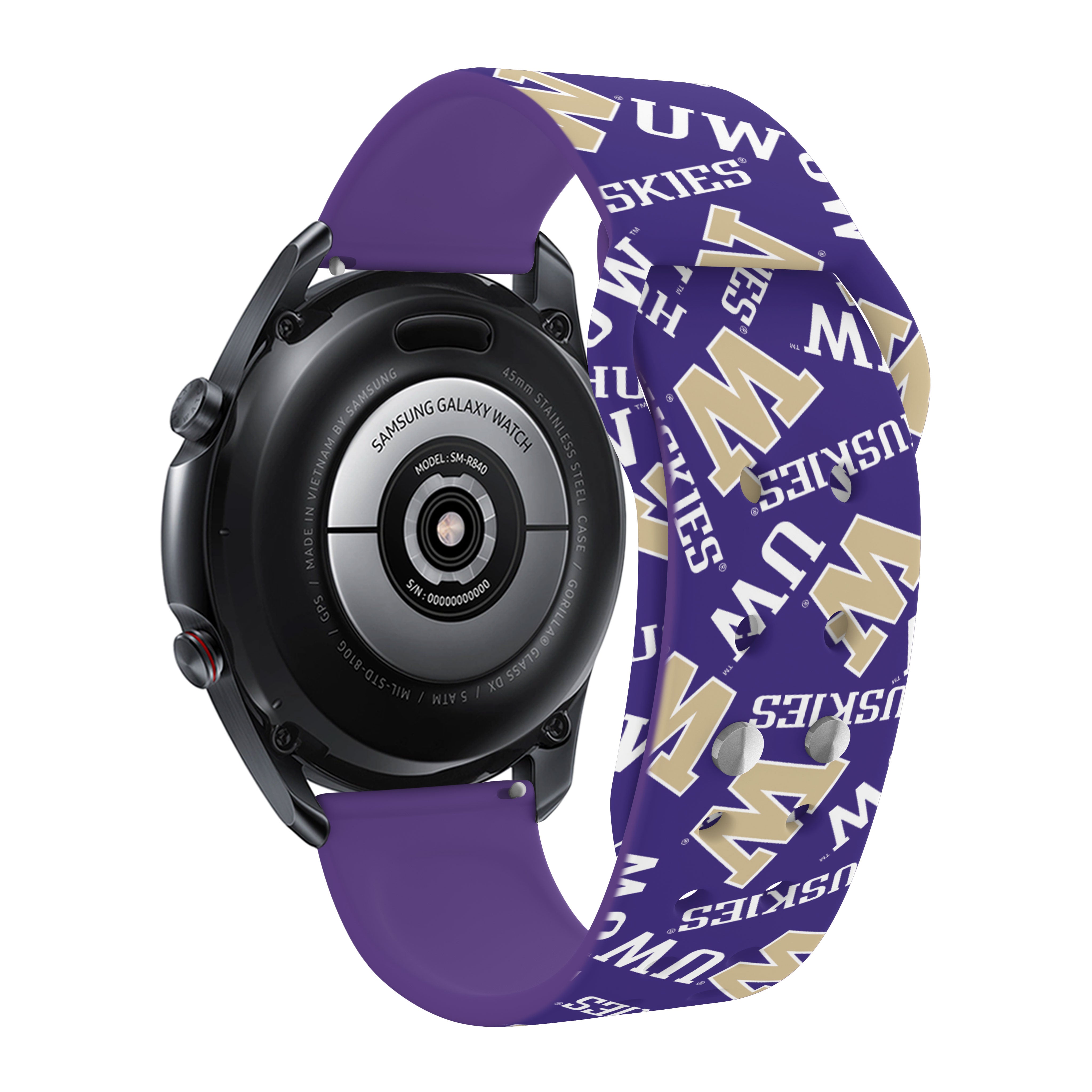 Washington Huskies HD Watchband for Samsung, Garmin, Fossil, and More for Samsung, Garmin, Fossil, and More 13