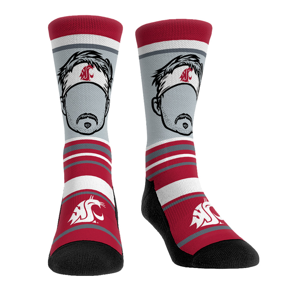 Gardner Minshew II - Washington State Cougars  - Superstar Stripes | Rock 'Em Socks 1