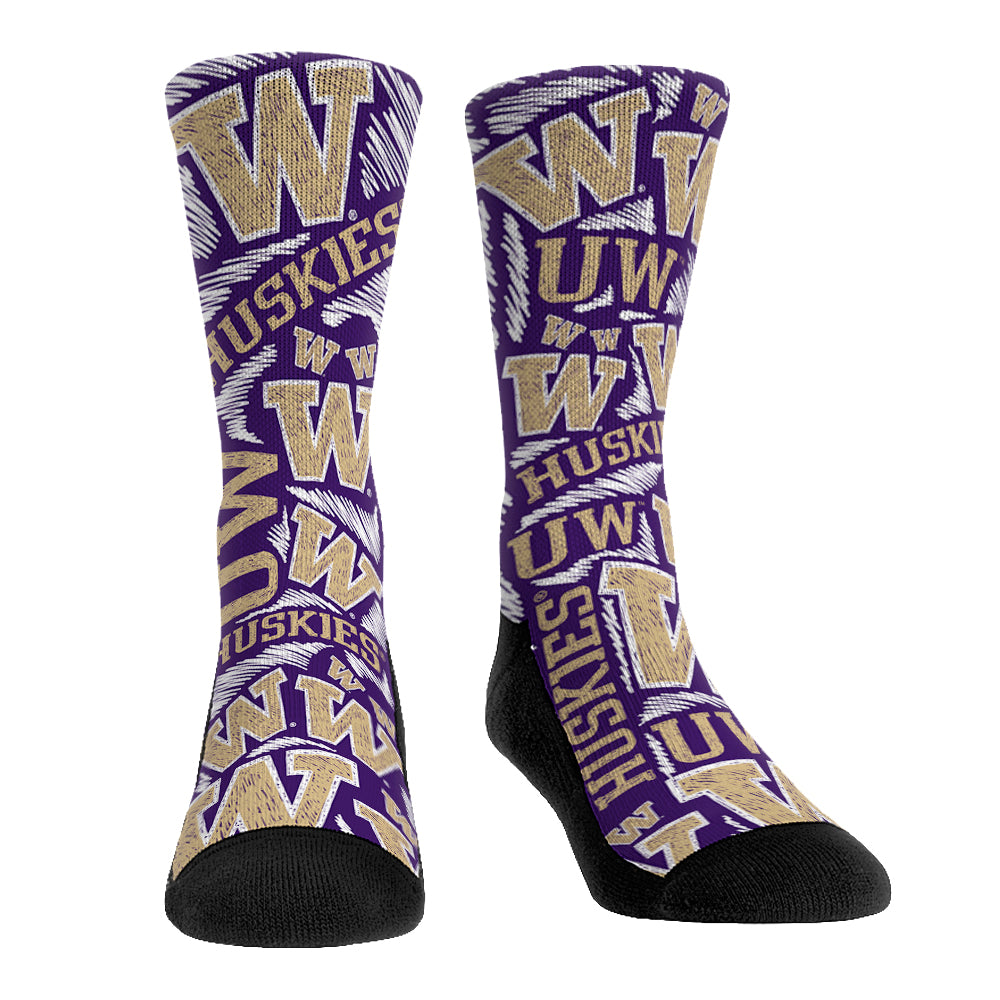 Washington Huskies - Logo Sketch | Rock 'Em Socks 1