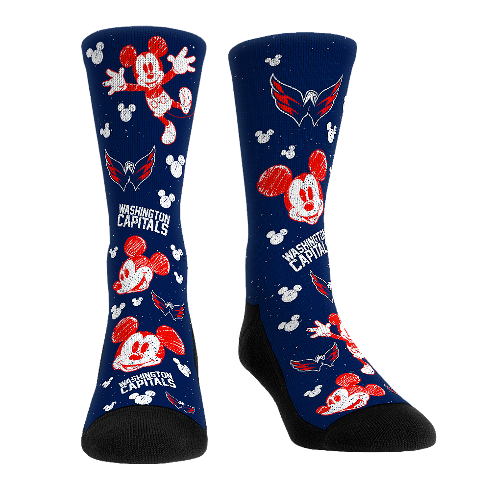 Washington Capitals - Disney - Mickey Sketch | Rock 'Em Socks