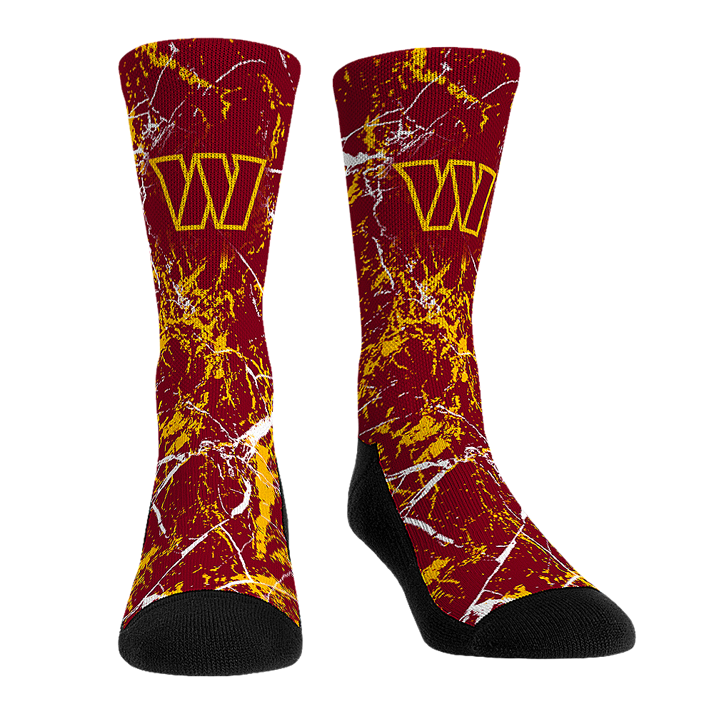 Washington Commanders - Cracked Marble | Rock 'Em Socks