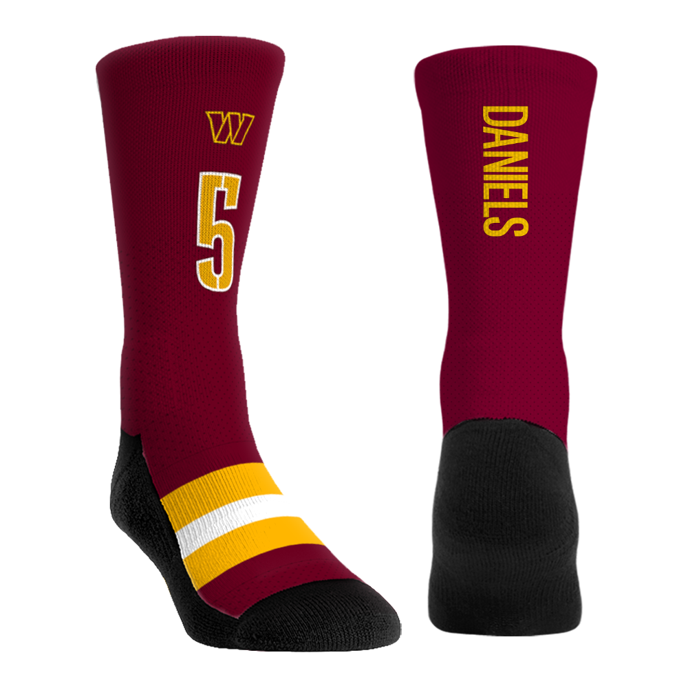 Jayden Daniels - Washington Commanders - Jersey (Burgundy) | Rock 'Em Socks 1