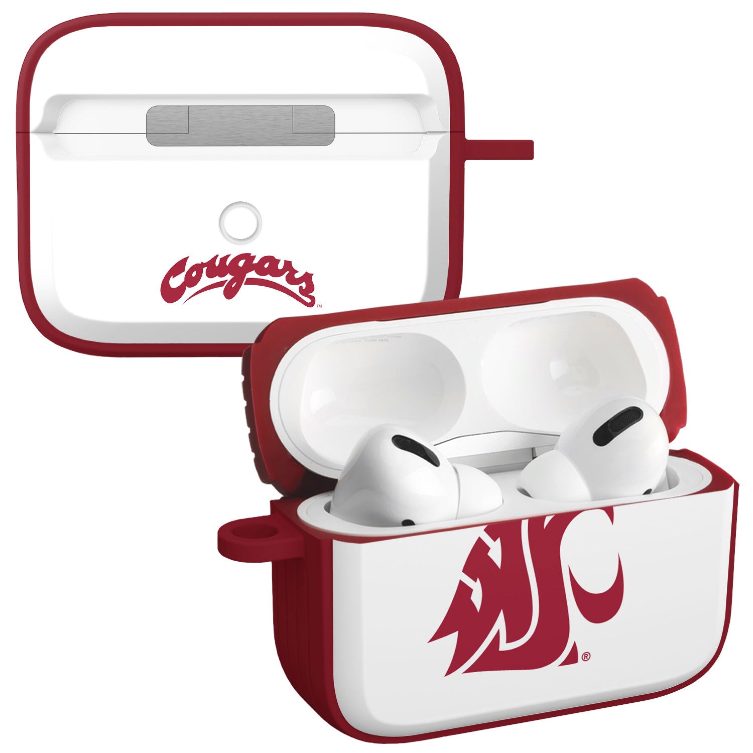 Washington State Cougars HDX Apple Airpods Pro 1 & 2 Case Cover 6