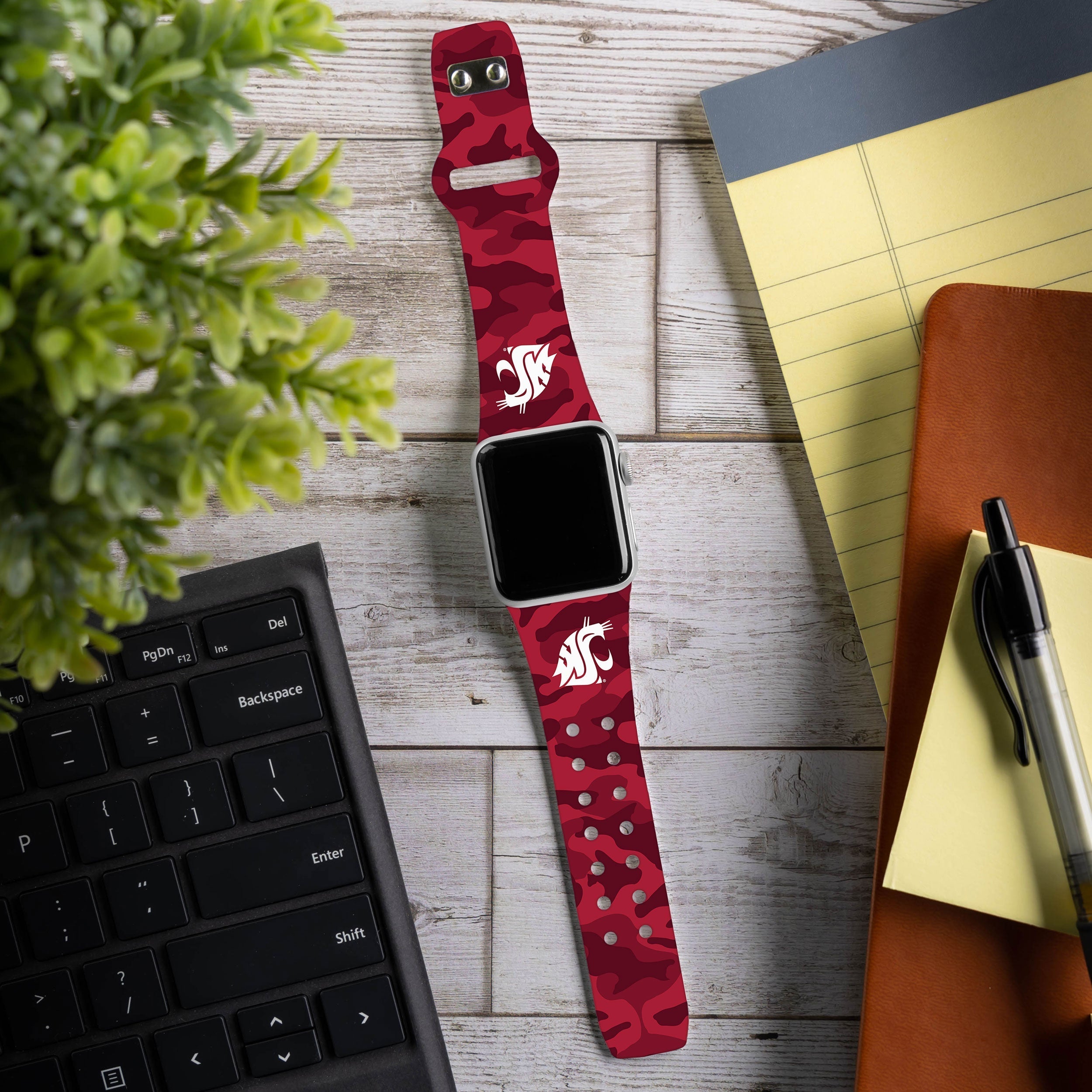 Washington State Cougars HD Apple Watch Band 23