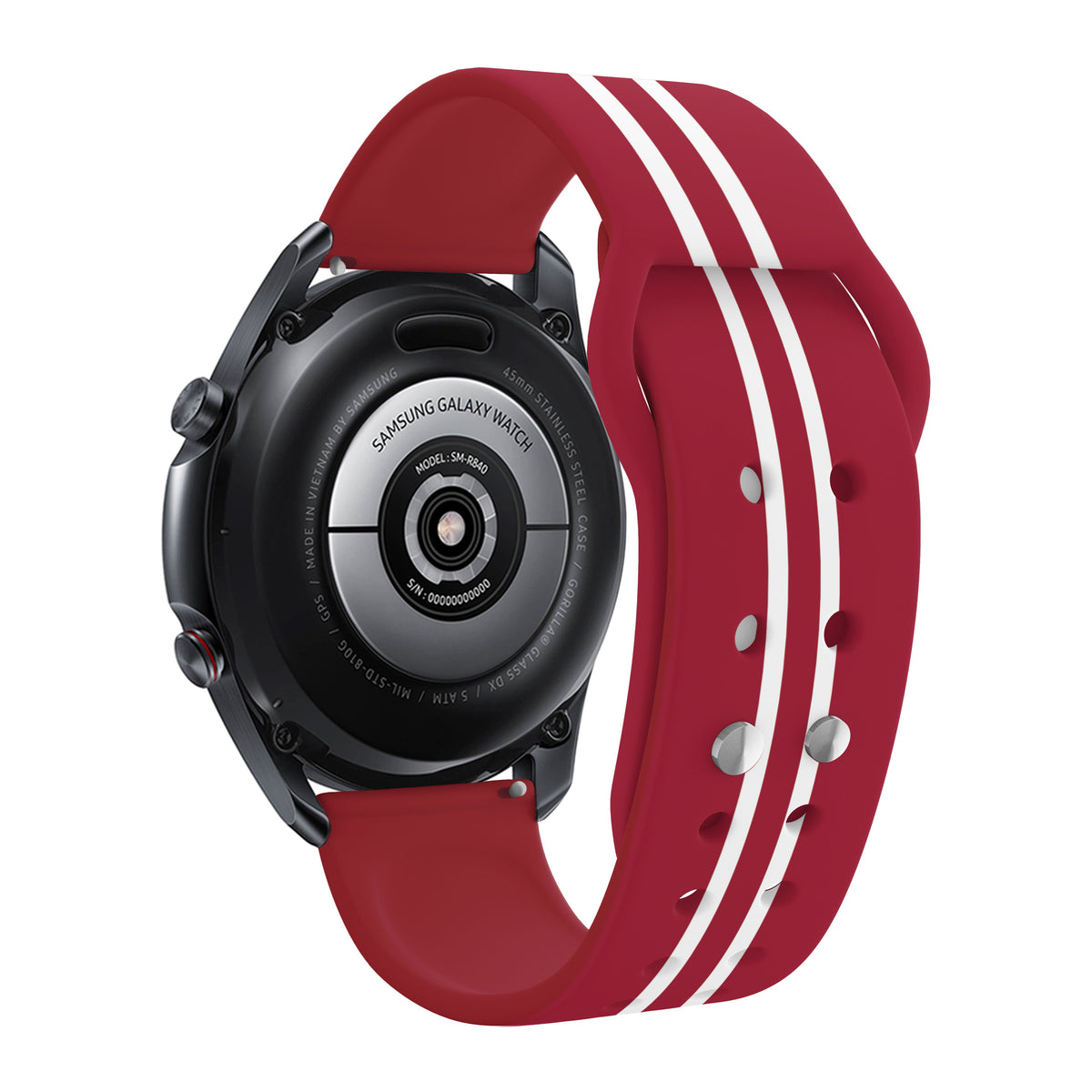 Washington State Cougars HD Watchband for Samsung, Garmin, Fossil, and More for Samsung, Garmin, Fossil, and More | Affinity Bands 5