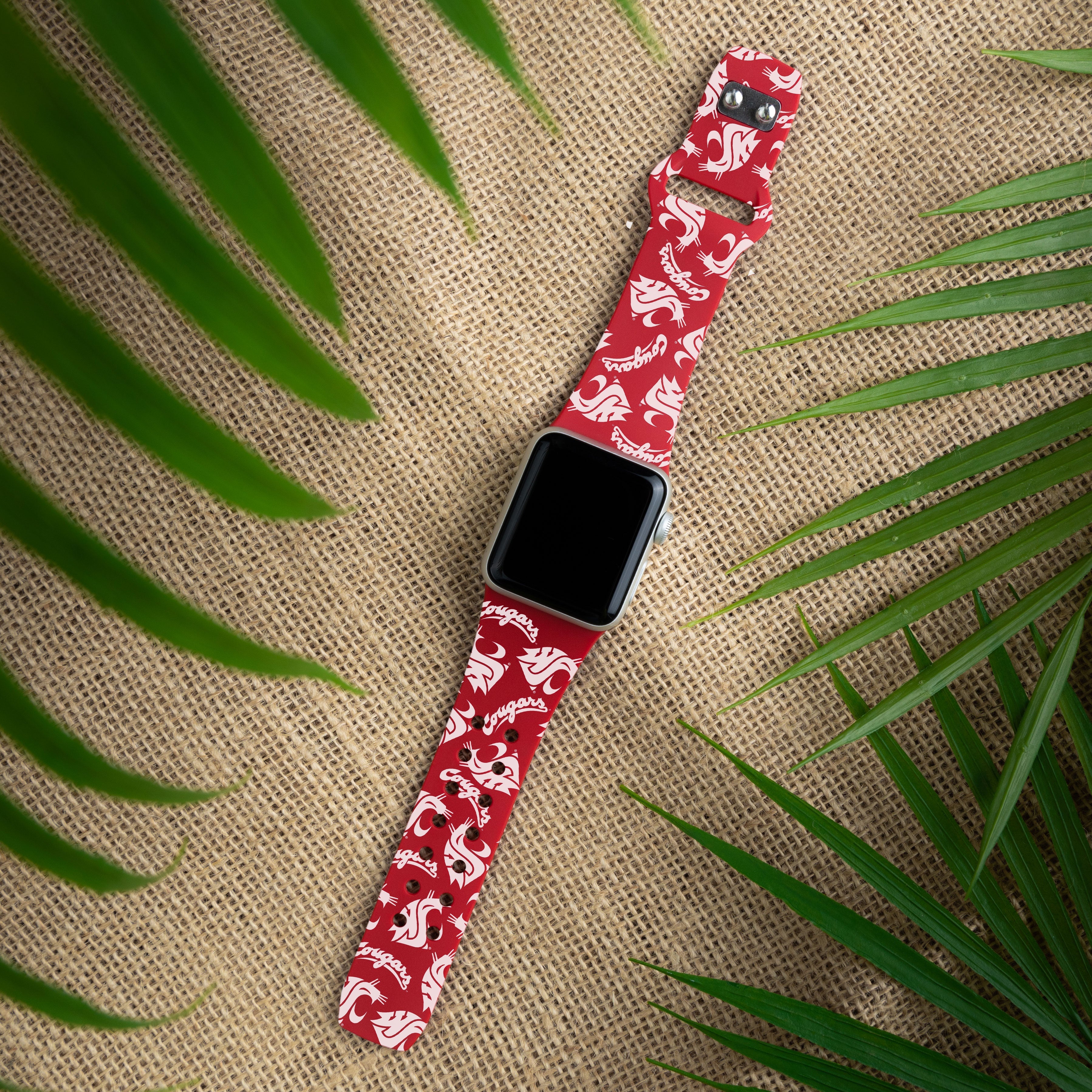 Washington State Cougars HD Apple Watch Band 10