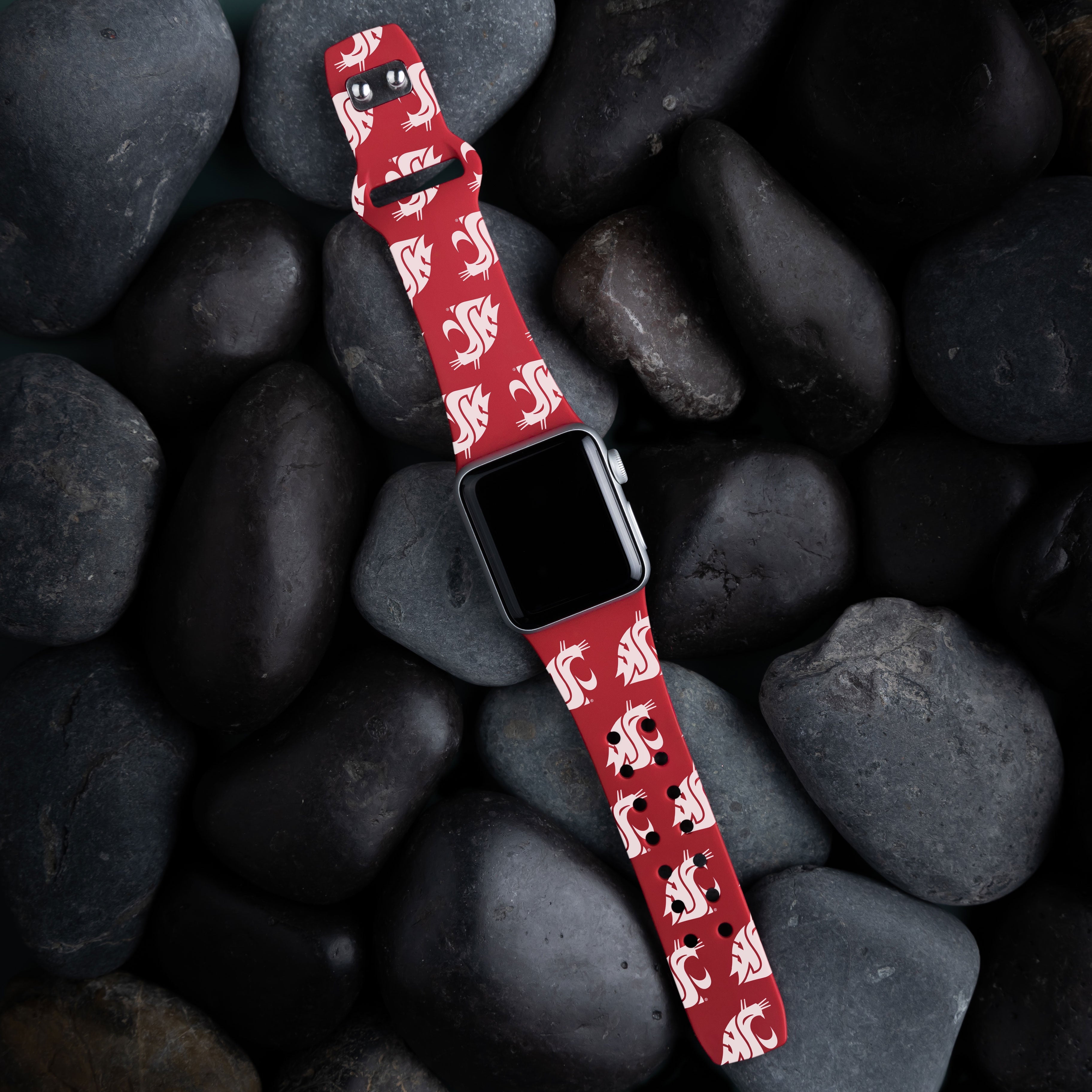 Washington State Cougars HD Apple Watch Band 6
