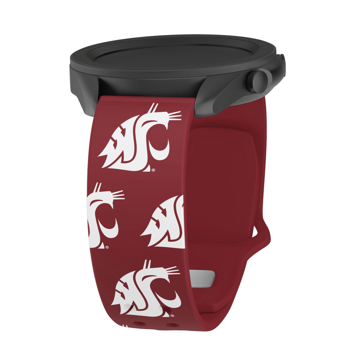 Washington State Cougars HD Watchband for Samsung, Garmin, Fossil, and More for Samsung, Garmin, Fossil, and More | Affinity Bands 6