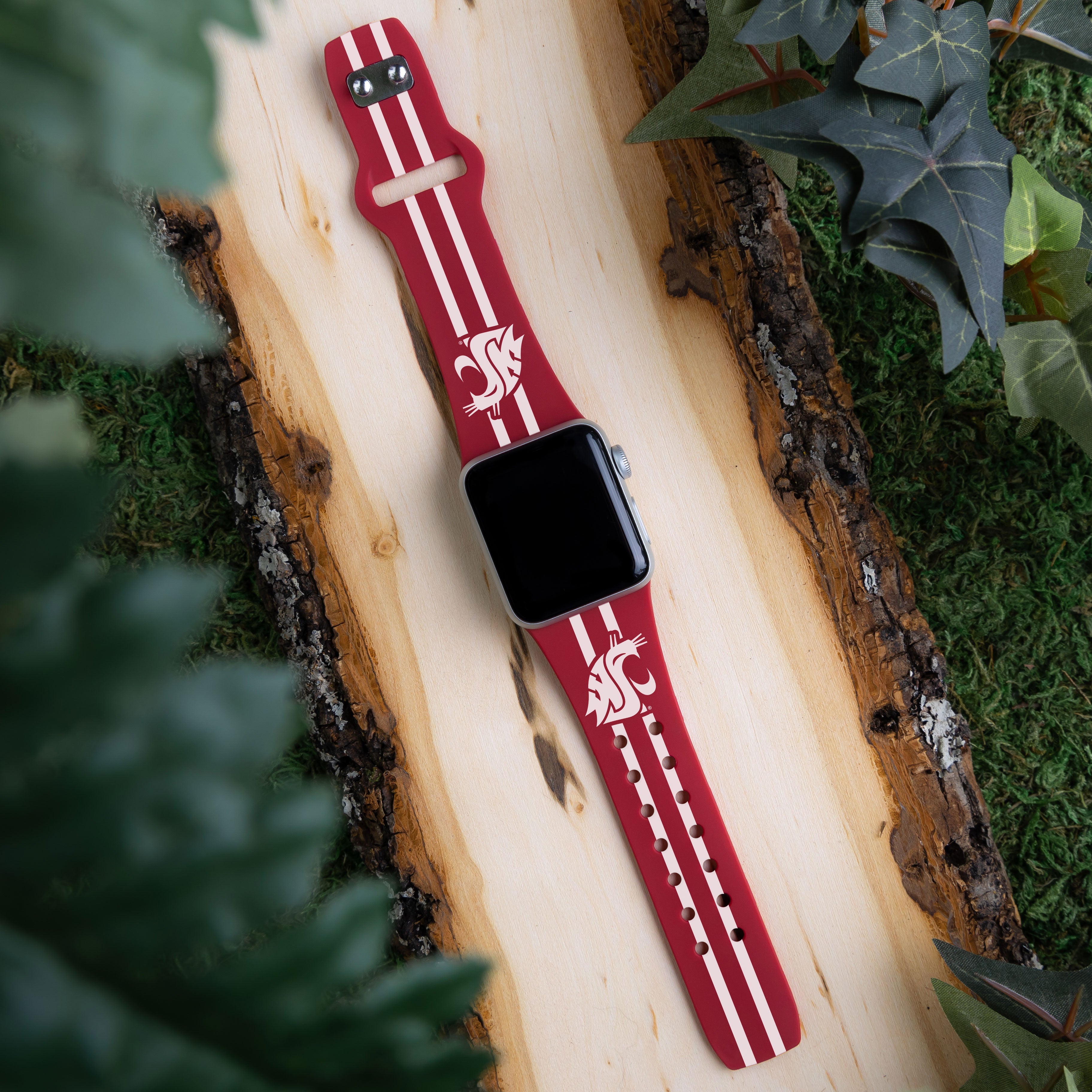 Washington State Cougars HD Apple Watch Band 2