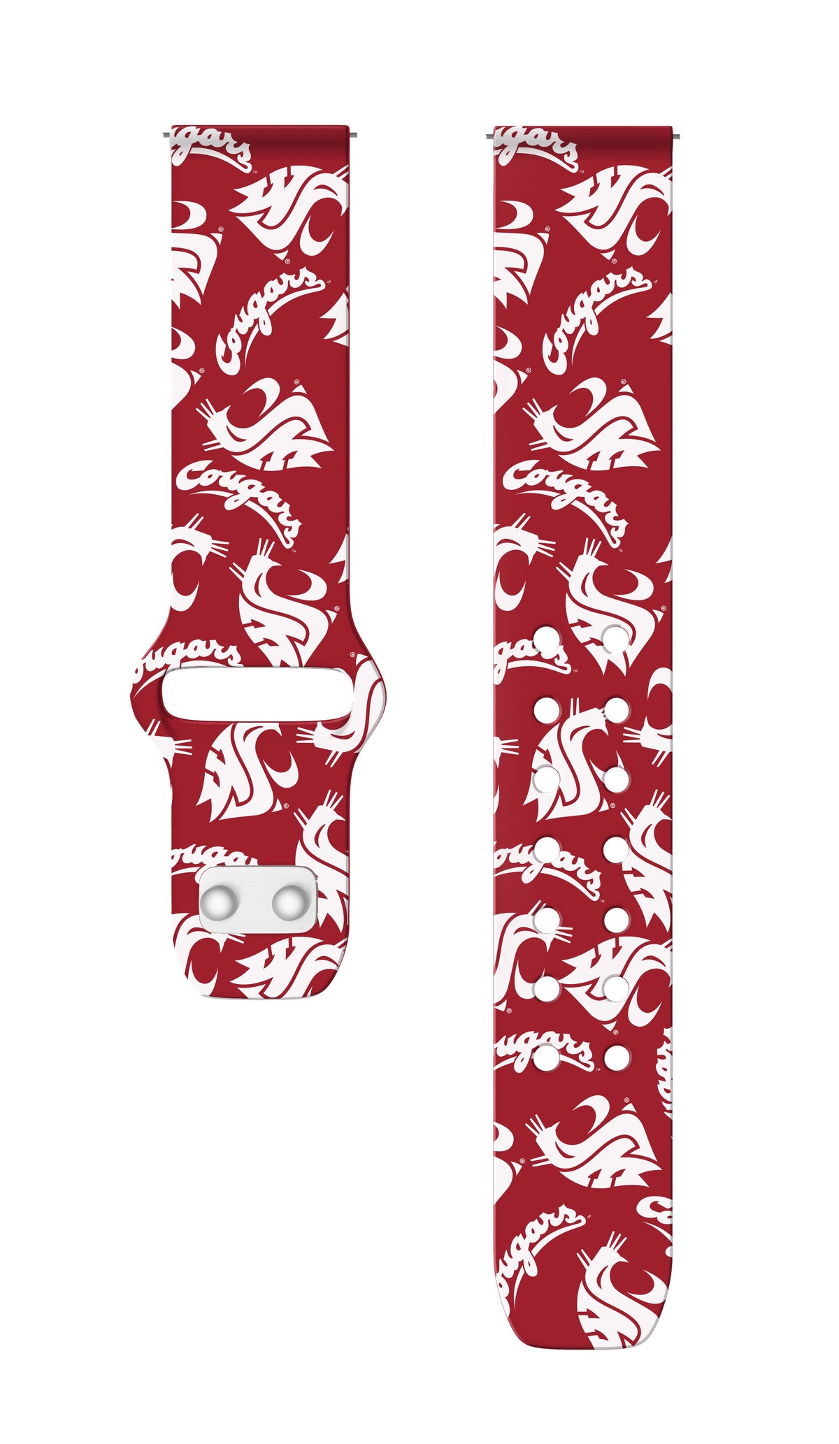 Washington State Cougars HD Watchband for Samsung, Garmin, Fossil, and More for Samsung, Garmin, Fossil, and More | Affinity Bands 11