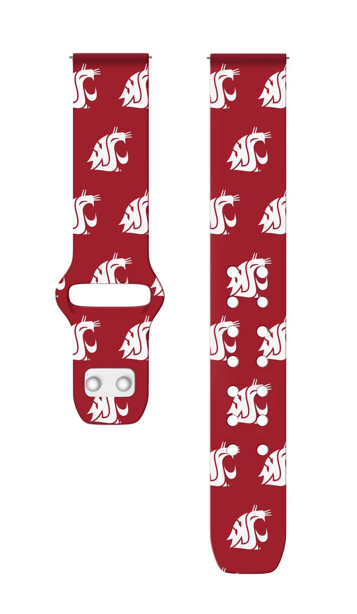 Washington State Cougars HD Watchband for Samsung, Garmin, Fossil, and More for Samsung, Garmin, Fossil, and More | Affinity Bands 7