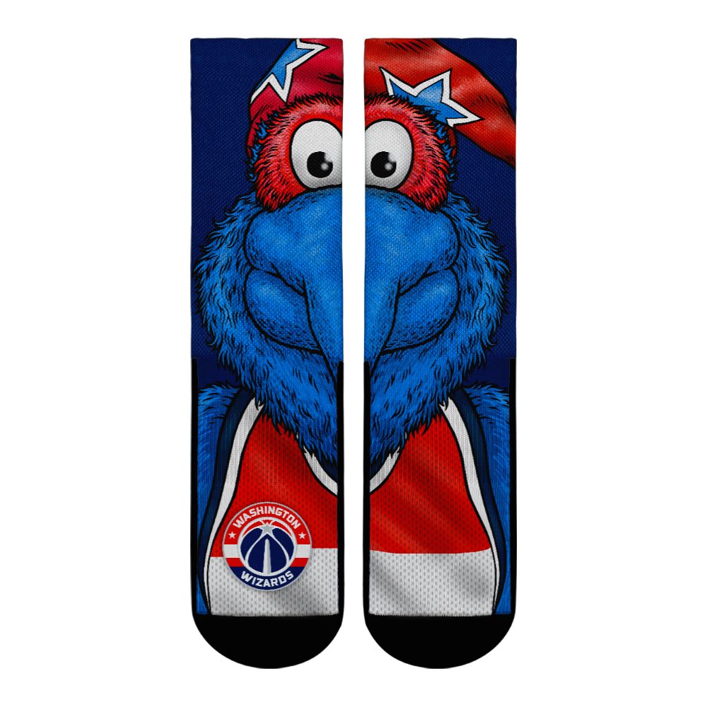 Washington Wizards - Split Face Mascot | Rock 'Em Socks