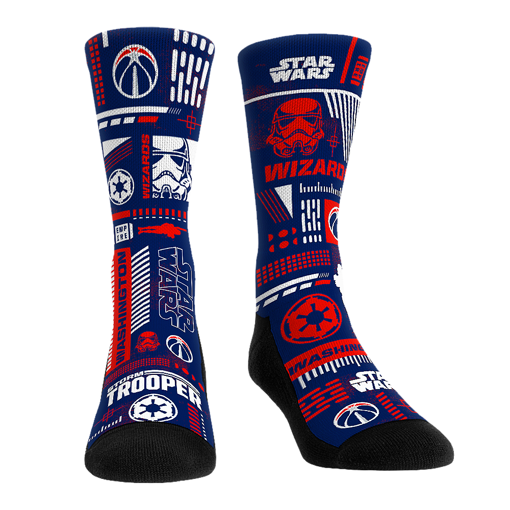 Washington Wizards - Star Wars  - Stormtrooper Pattern | Rock 'Em Socks