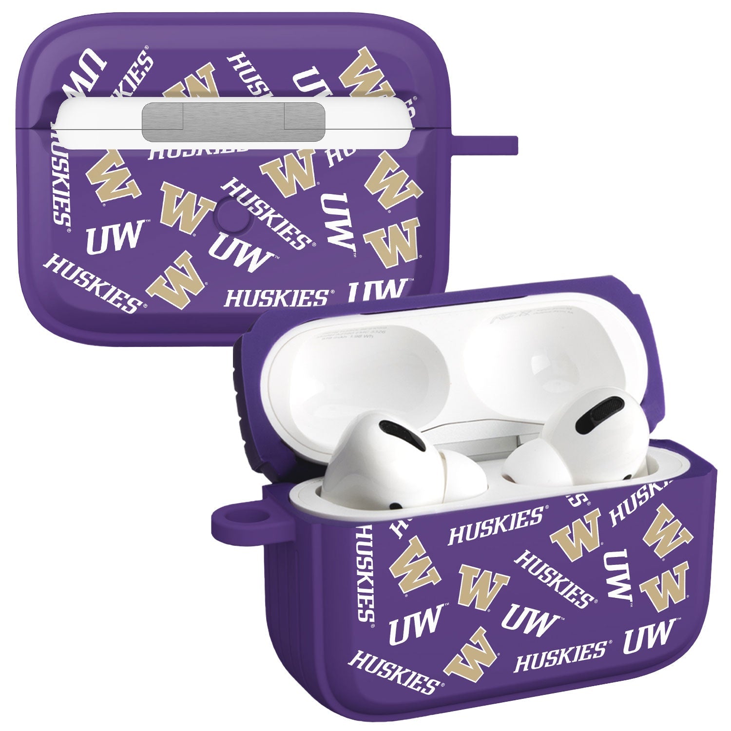 Washington Huskies HDX Apple Airpods Pro 1 & 2 Case Cover 5
