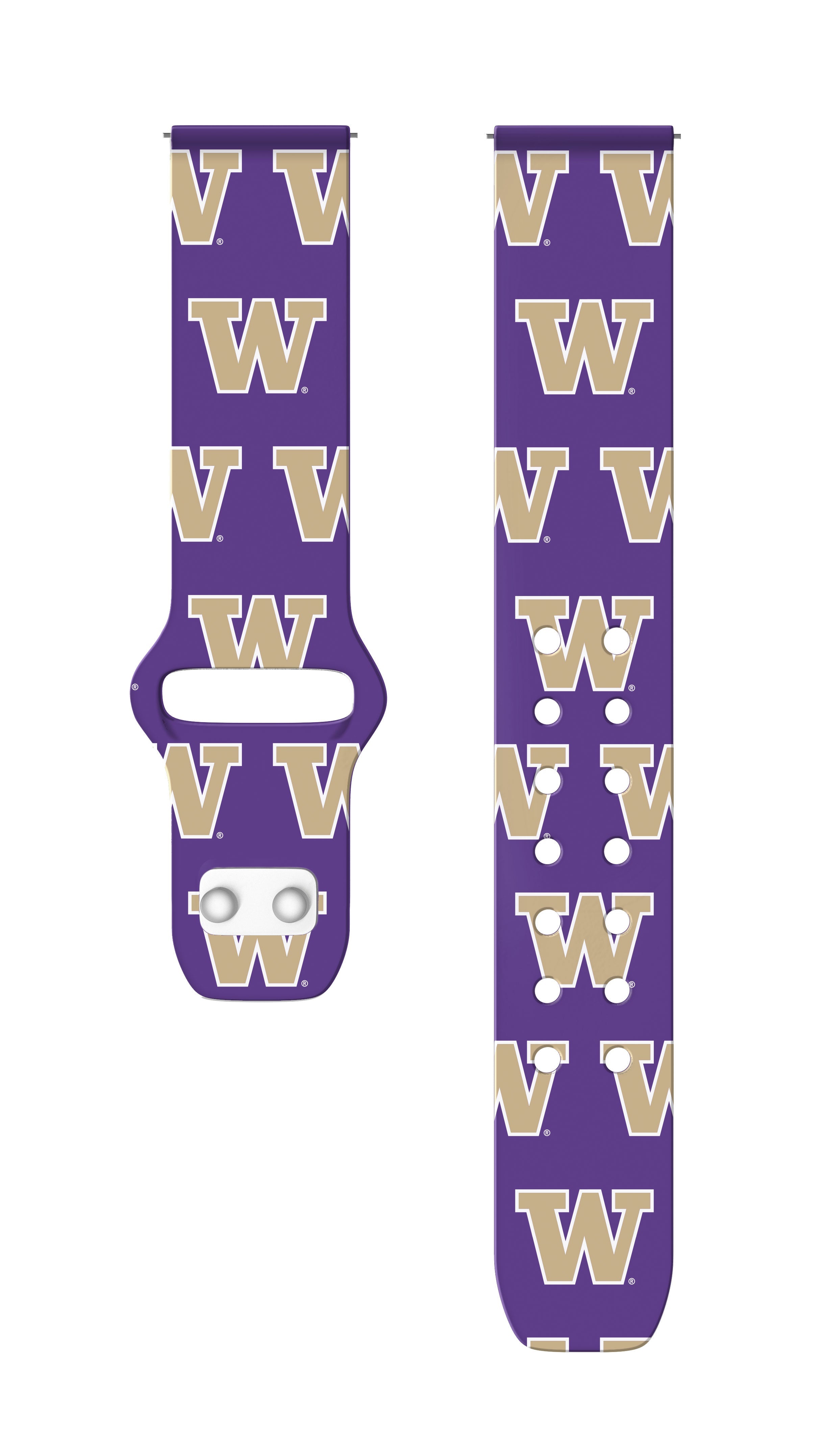 Washington Huskies HD Watchband for Samsung, Garmin, Fossil, and More for Samsung, Garmin, Fossil, and More 7