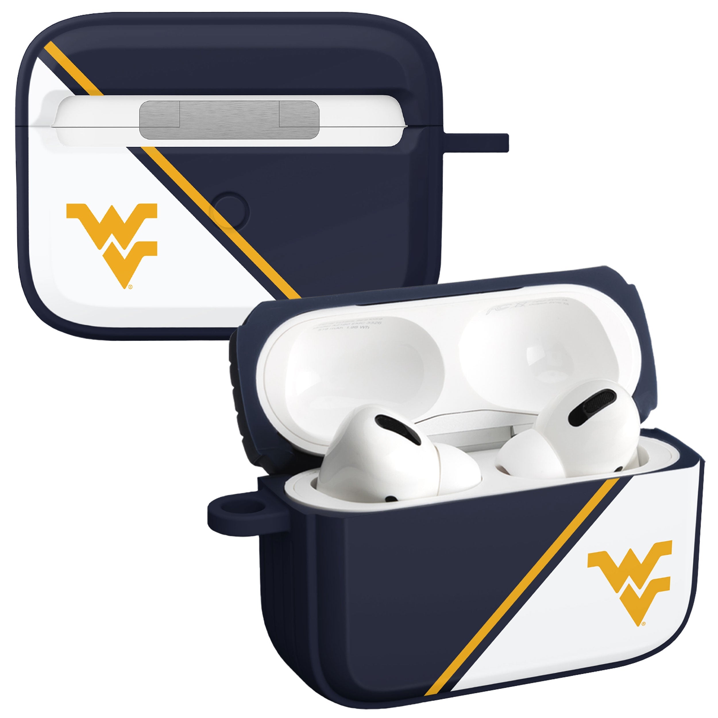 West Virginia Mountaineers HDX Champion Series Apple AirPods Pro 1 & 2 Case Cover 1