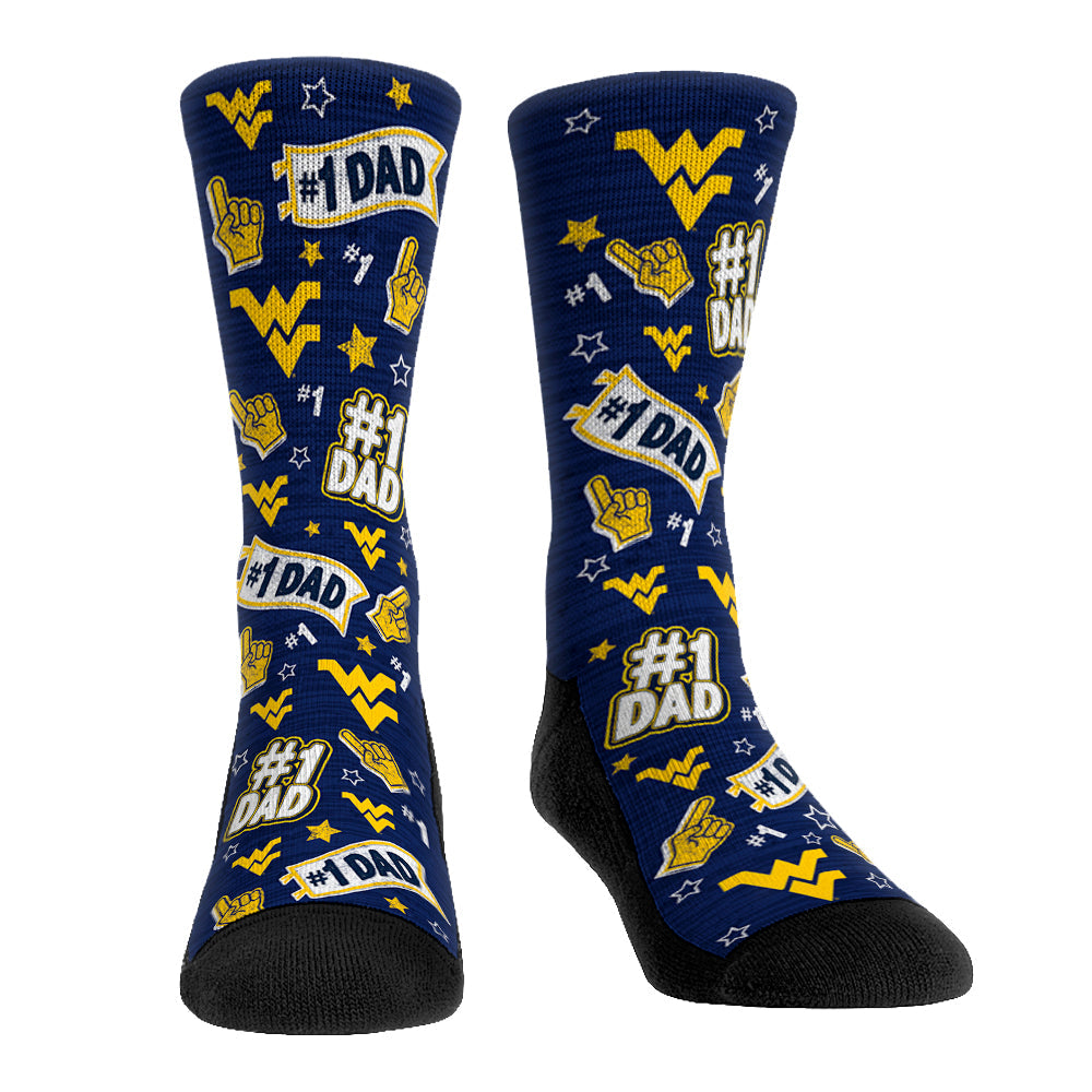 West Virginia Mountaineers - #1 Dad | Rock 'Em Socks