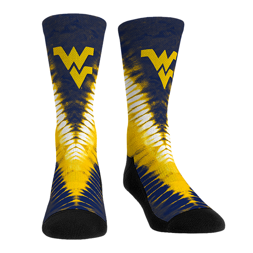 West Virginia Mountaineers - V Shape Tie Dye | Rock 'Em Socks
