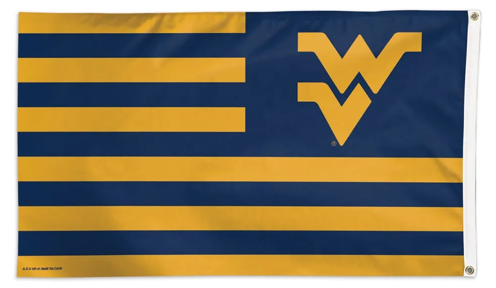 West Virginia Mountaineers Flag 3x5 Americana Striped