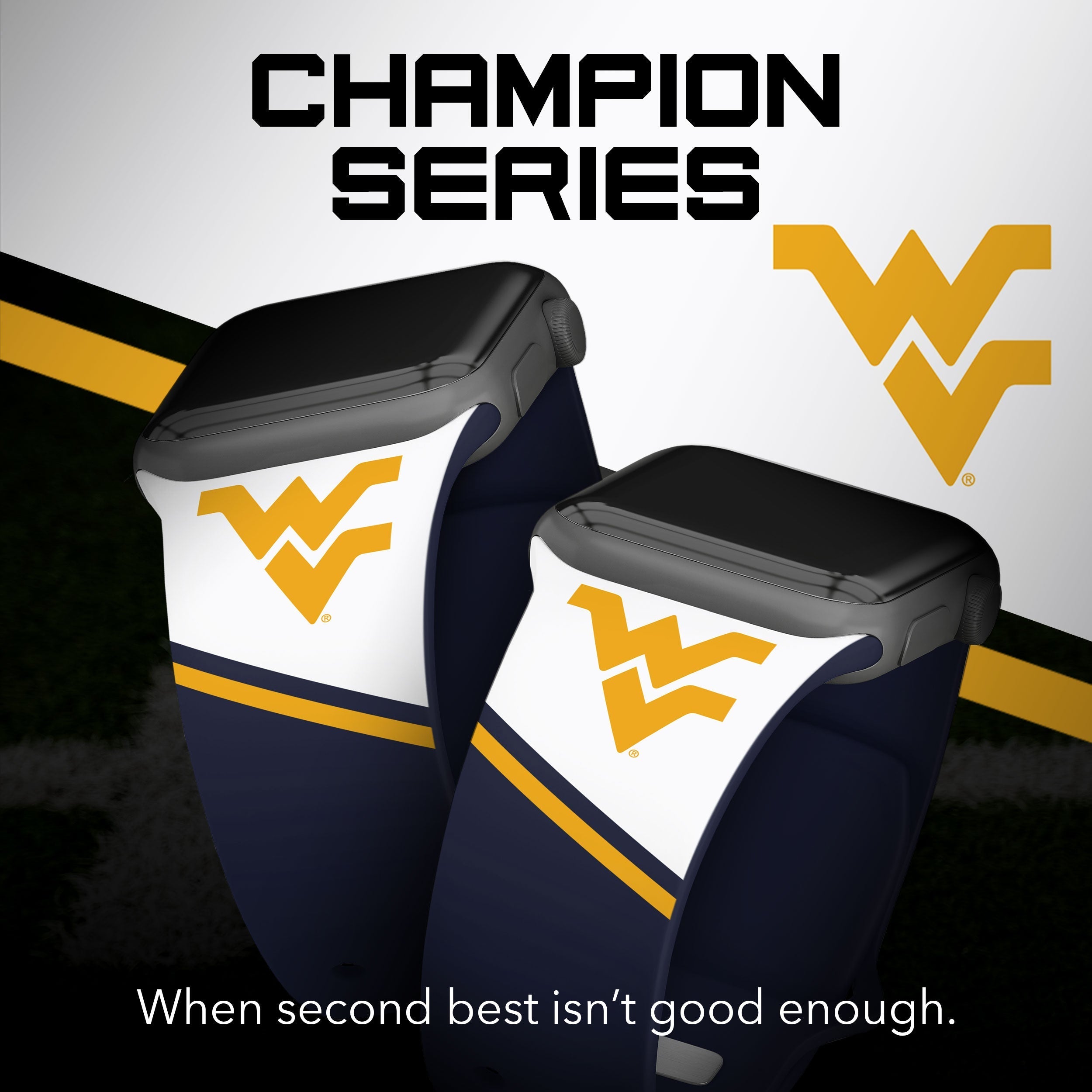 West Virginia Mountaineers HD Apple Watch Band 14