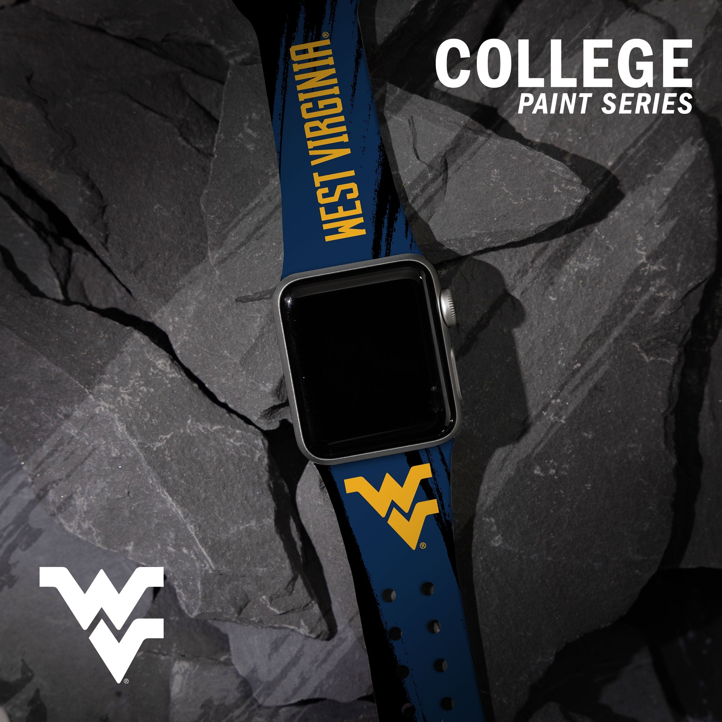 West Virginia Mountaineers HD Apple Watch Band 23