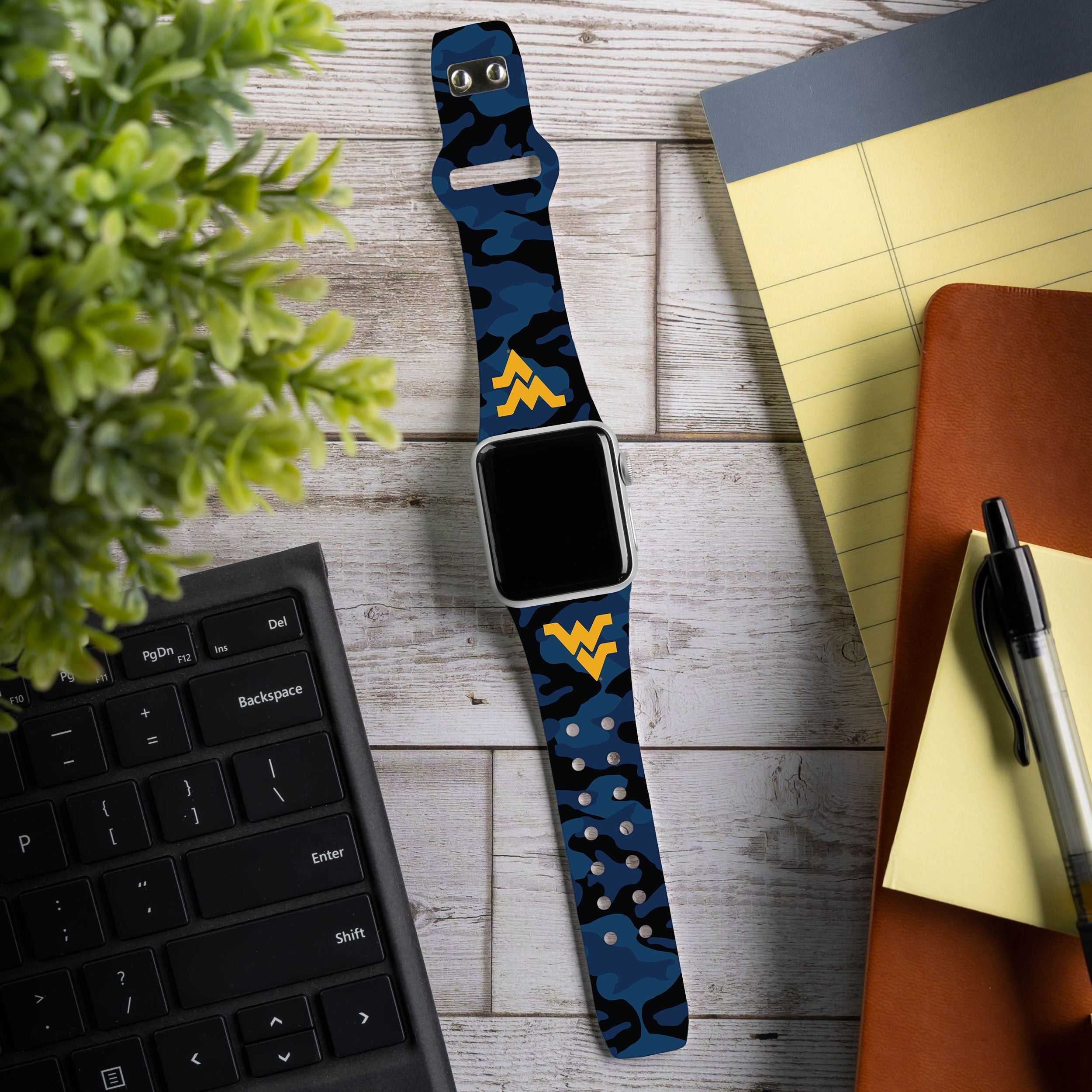 West Virginia Mountaineers HD Apple Watch Band 19