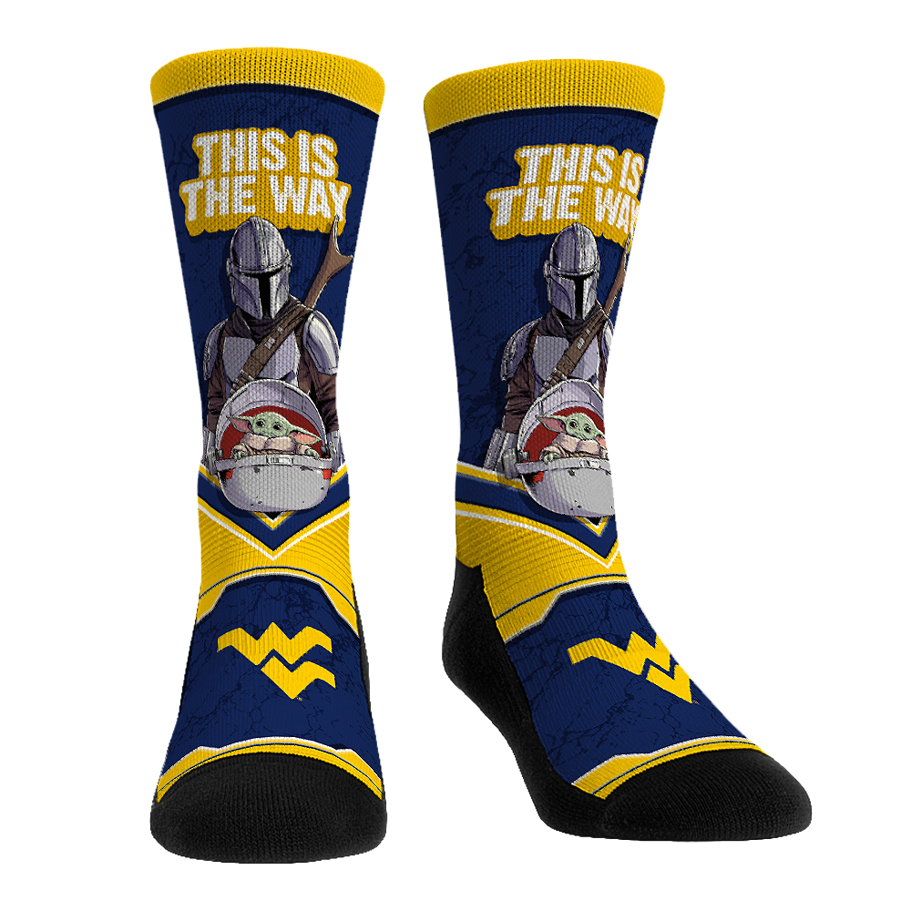 West Virginia Mountaineers - Star Wars  - This Is The Way | Rock 'Em Socks