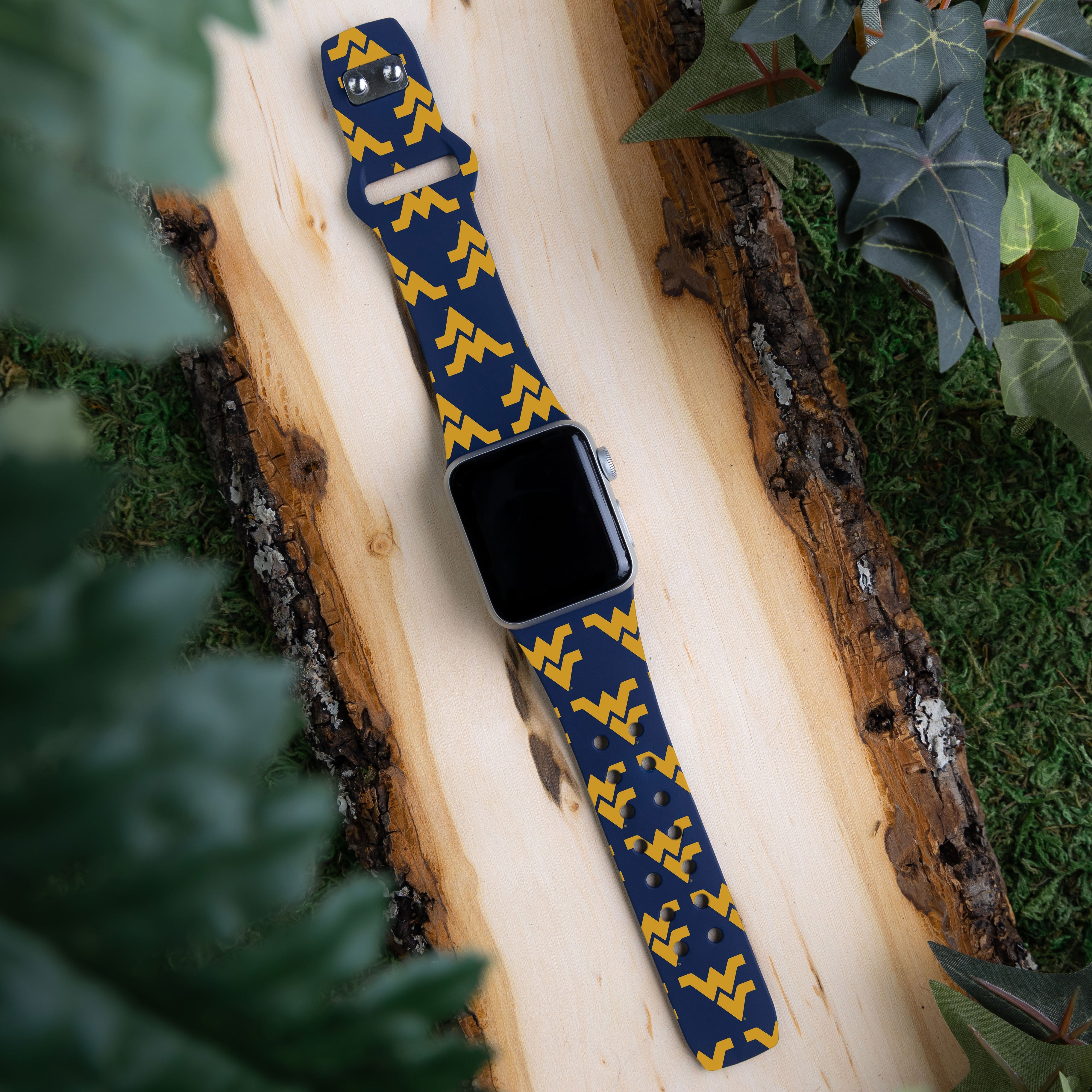West Virginia Mountaineers HD Apple Watch Band 6