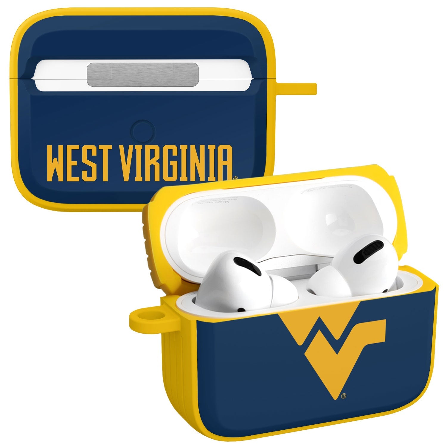 West Virginia Mountaineers HDX Apple AirPods Pro 1 & 2 Case Cover | Affinity Bands