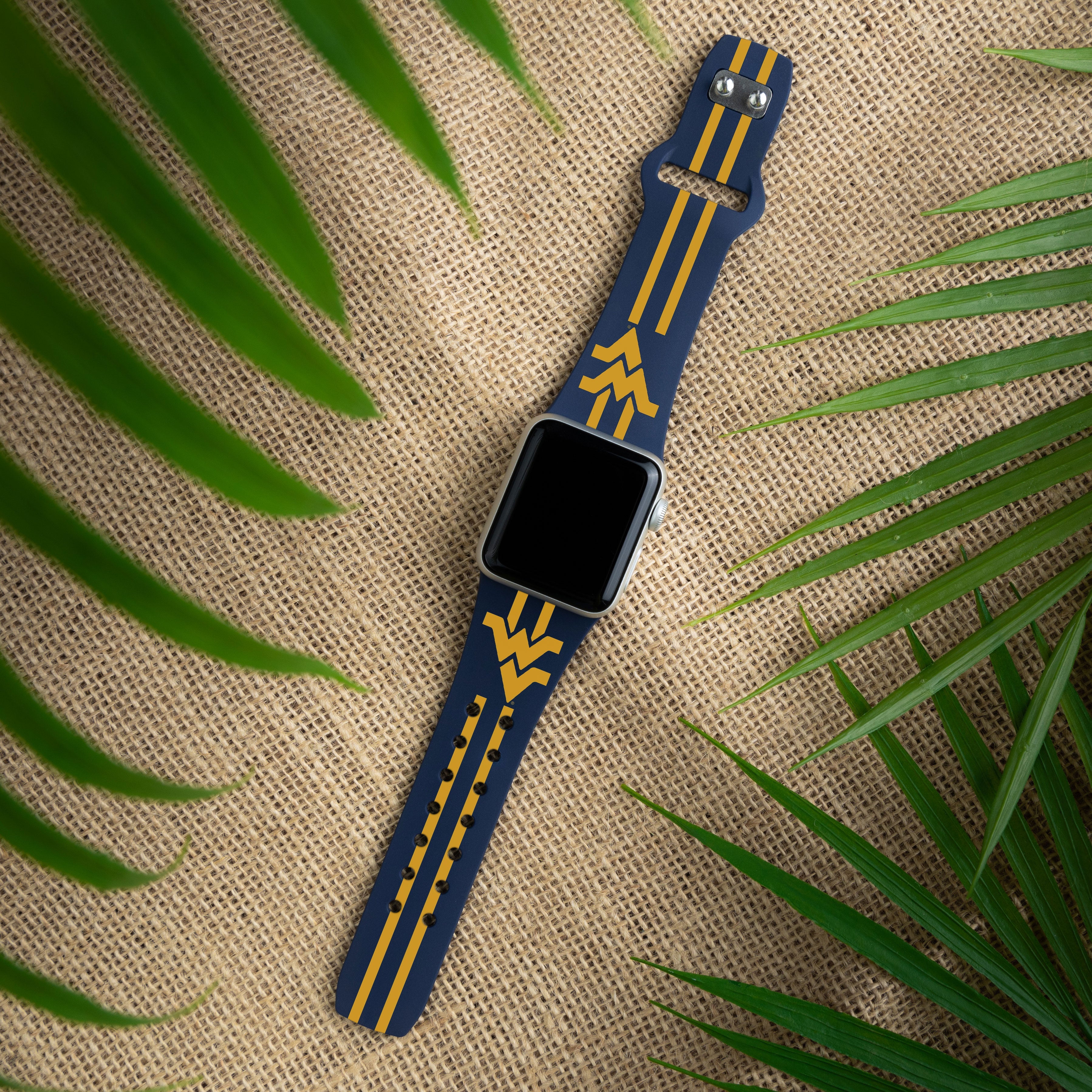 West Virginia Mountaineers HD Apple Watch Band 2