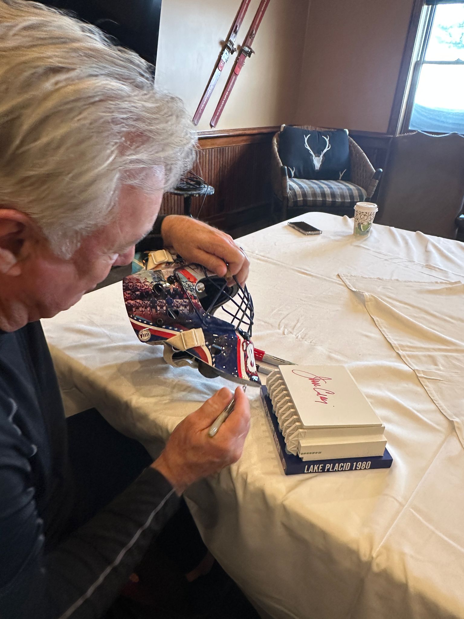 Jim Craig Signed 1980 Herb Brooks Arena Lake Placid Miracle on Ice Scale Replica 8"X7"X3" | Lowspport Gear 4