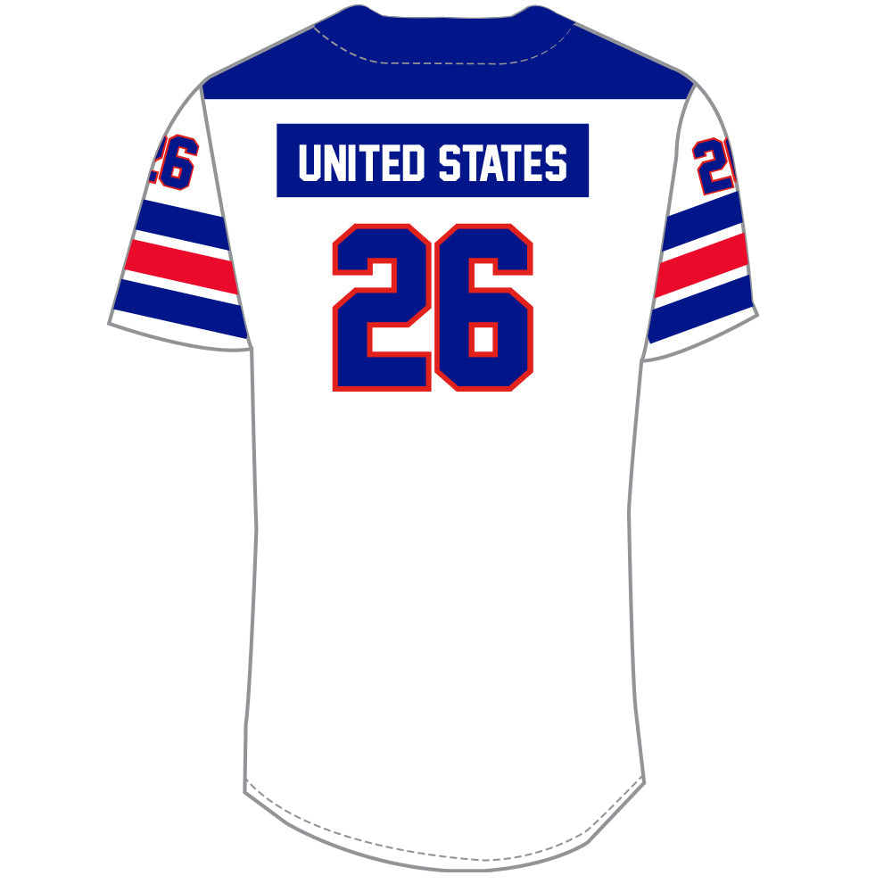 USA 2026 Performance Baseball Jersey White 4