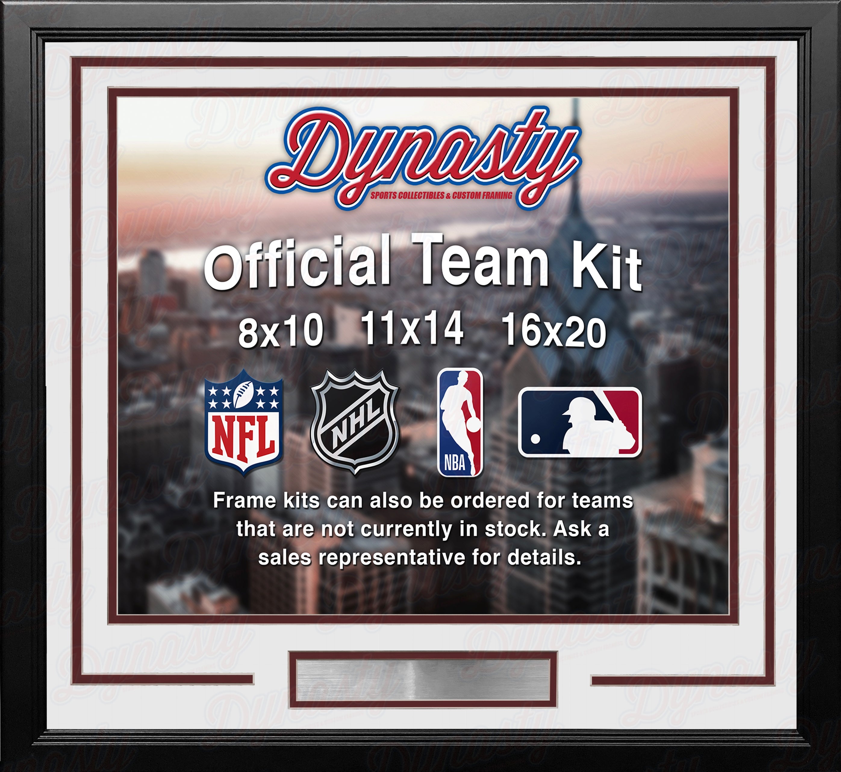Colorado Avalanche Custom NHL Hockey 11x14 Picture Frame Kit (Multiple Colors) 4