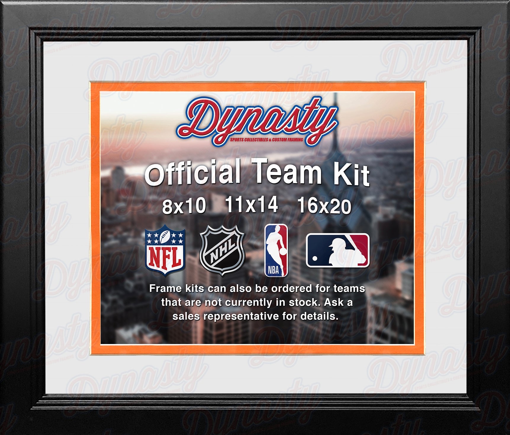 Cincinnati Bengals Custom NFL Football 11x14 Picture Frame Kit (Multiple Colors) 3