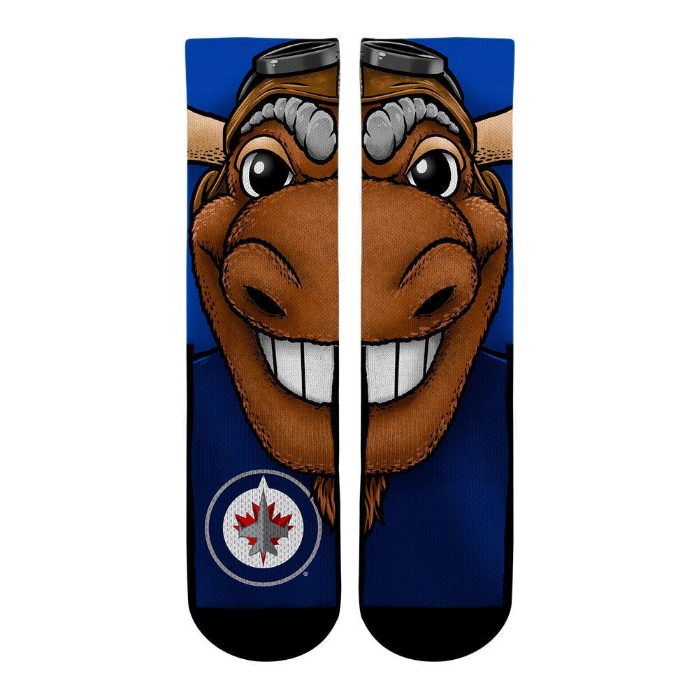 Winnipeg Jets - Split Face Mascot | Rock 'Em Socks